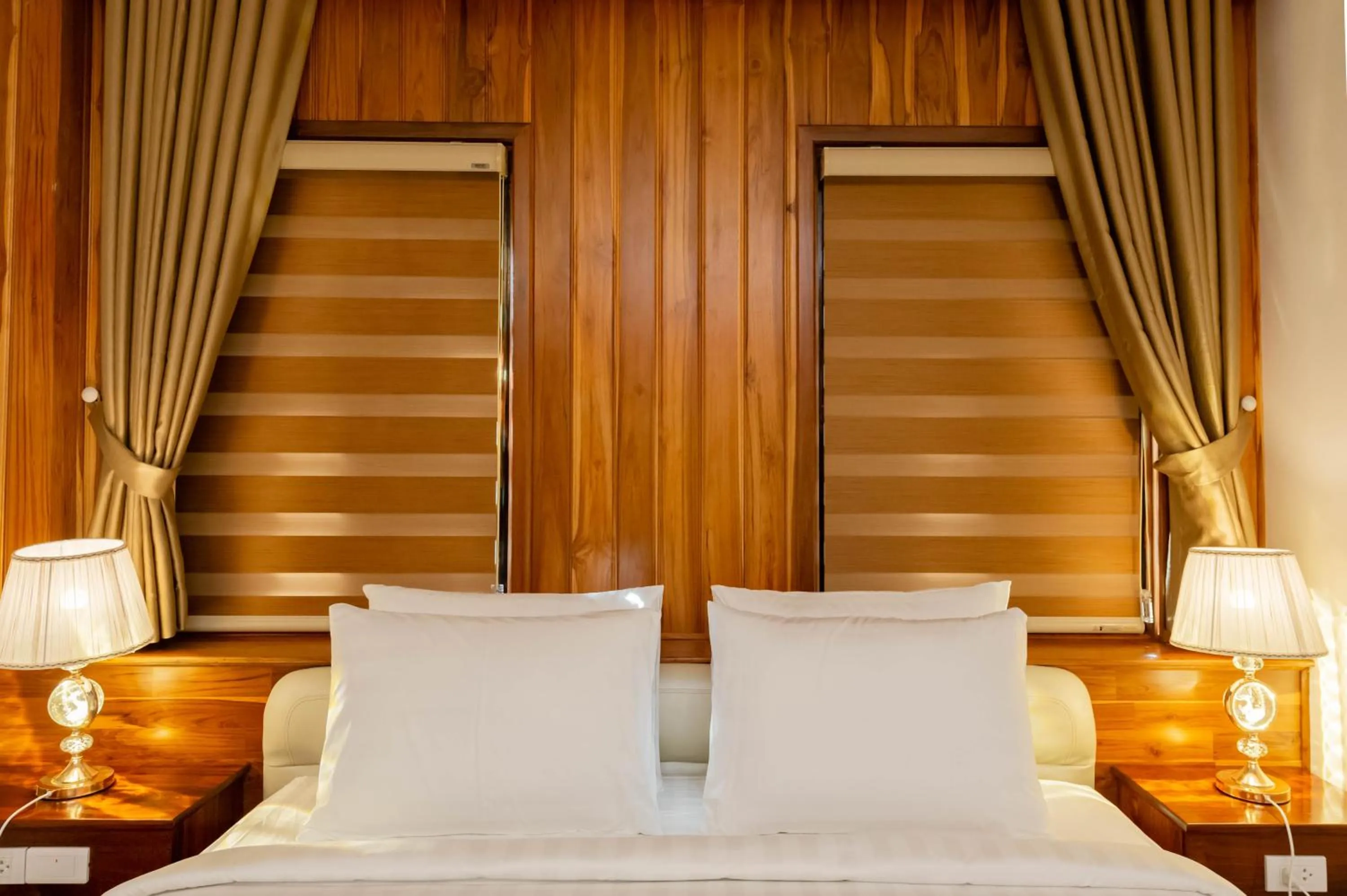 Bed in LuangPrabang Center Hotel