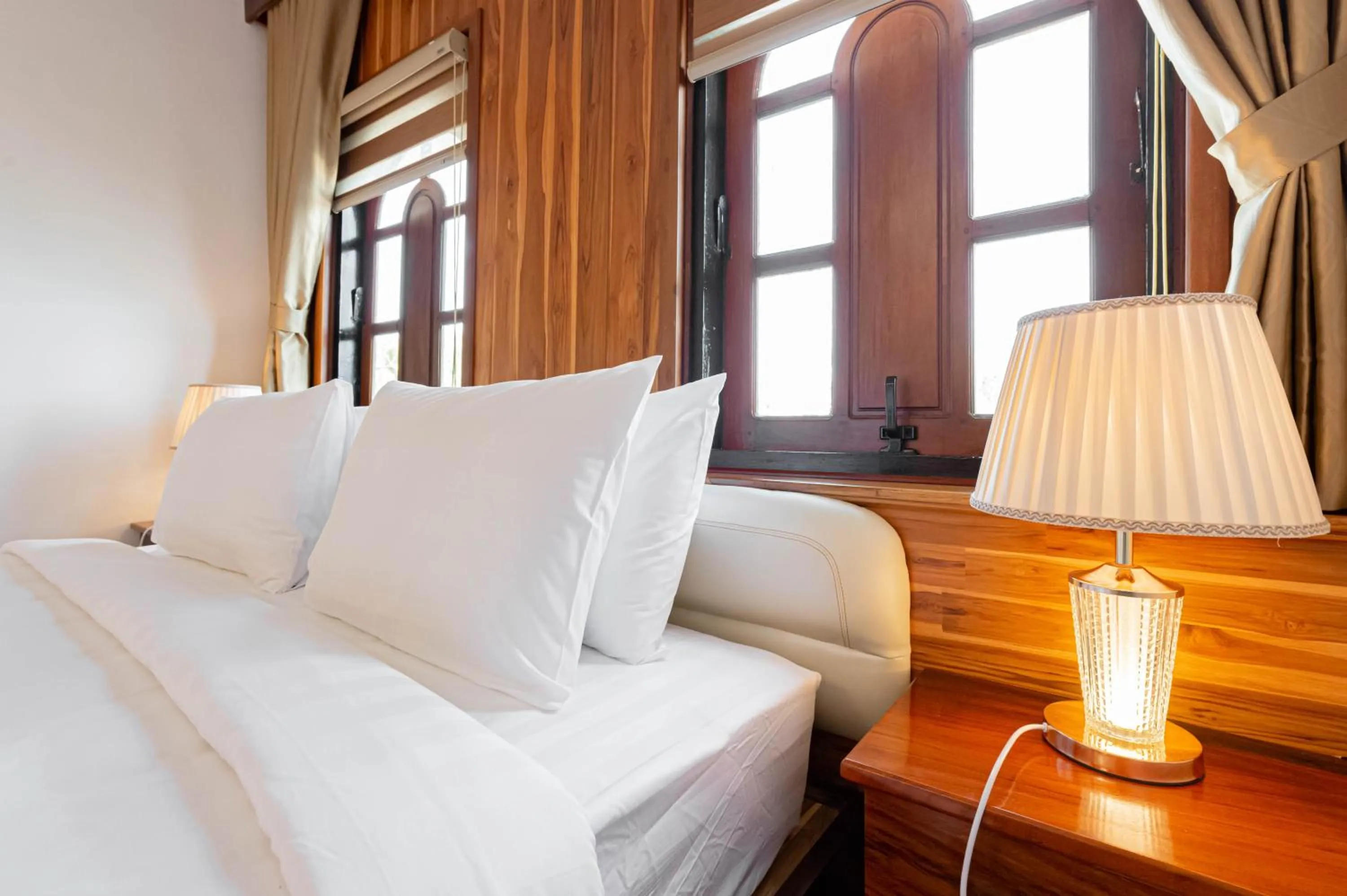 Bed in LuangPrabang Center Hotel