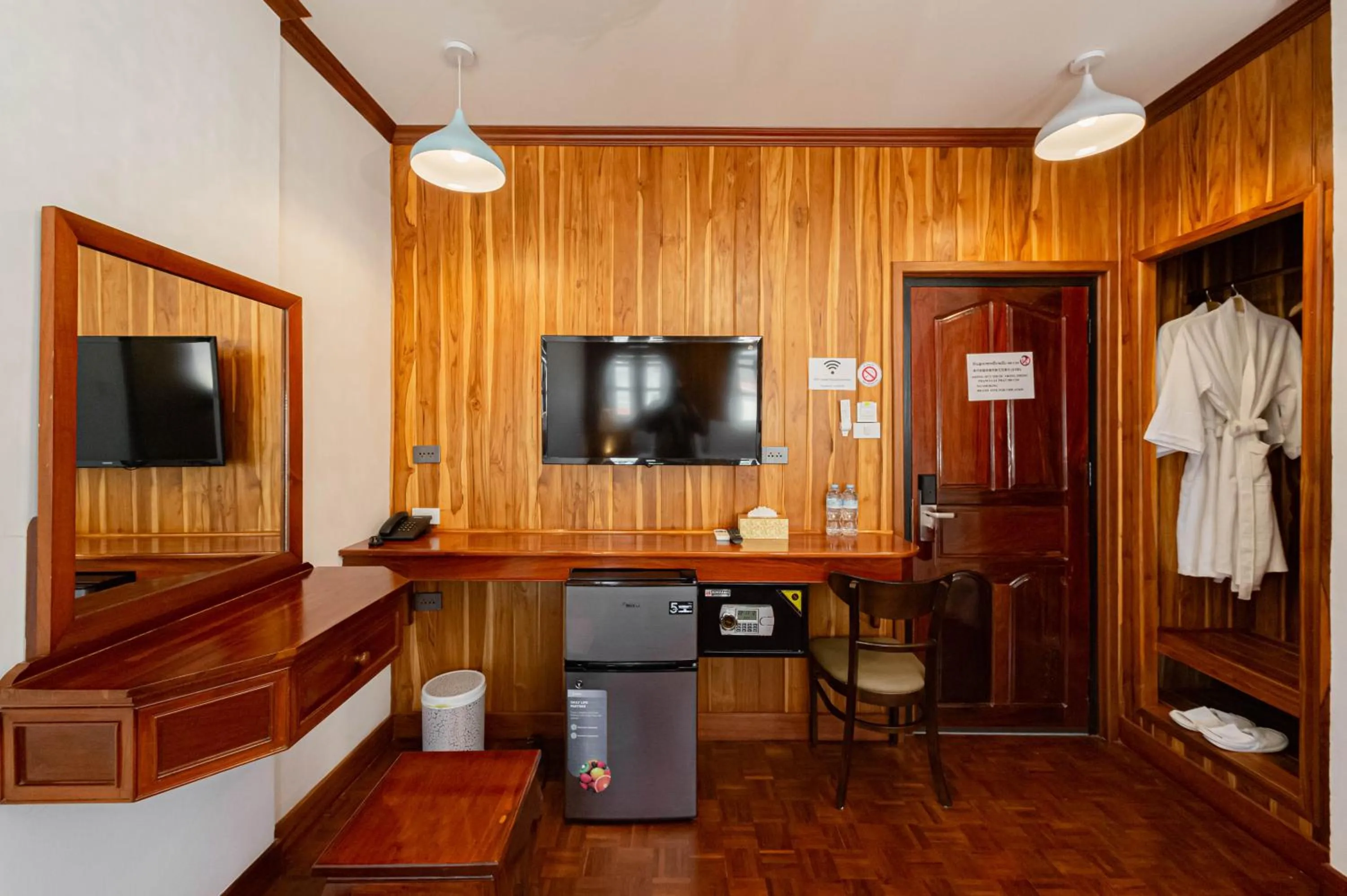 Bed in LuangPrabang Center Hotel