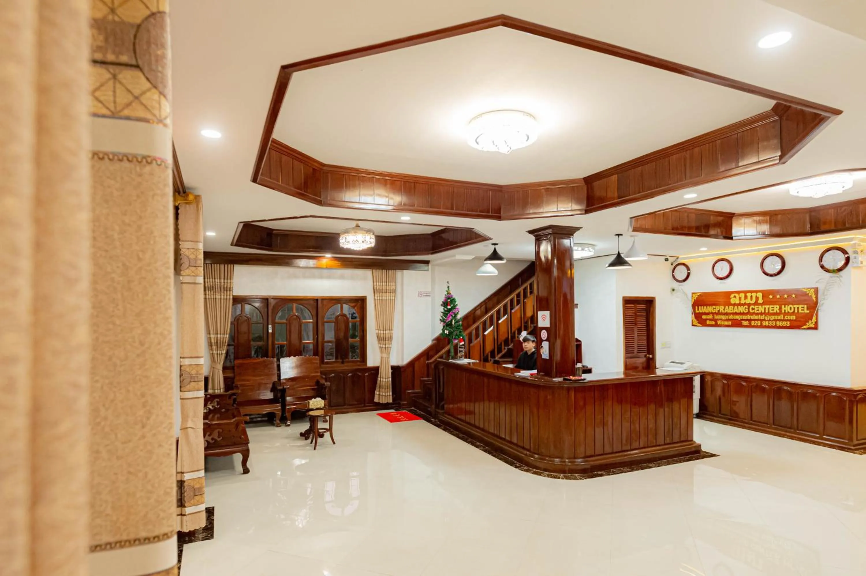 Lobby or reception in LuangPrabang Center Hotel