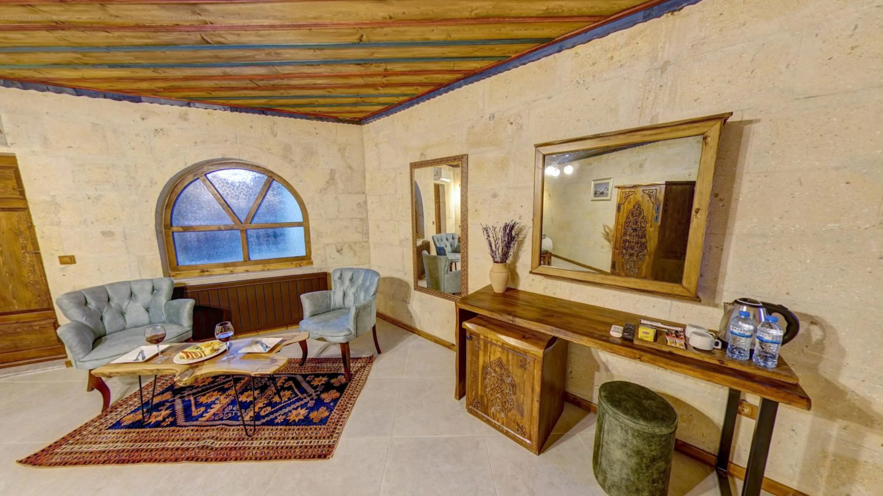 Seating area in Premium Cappadocia House