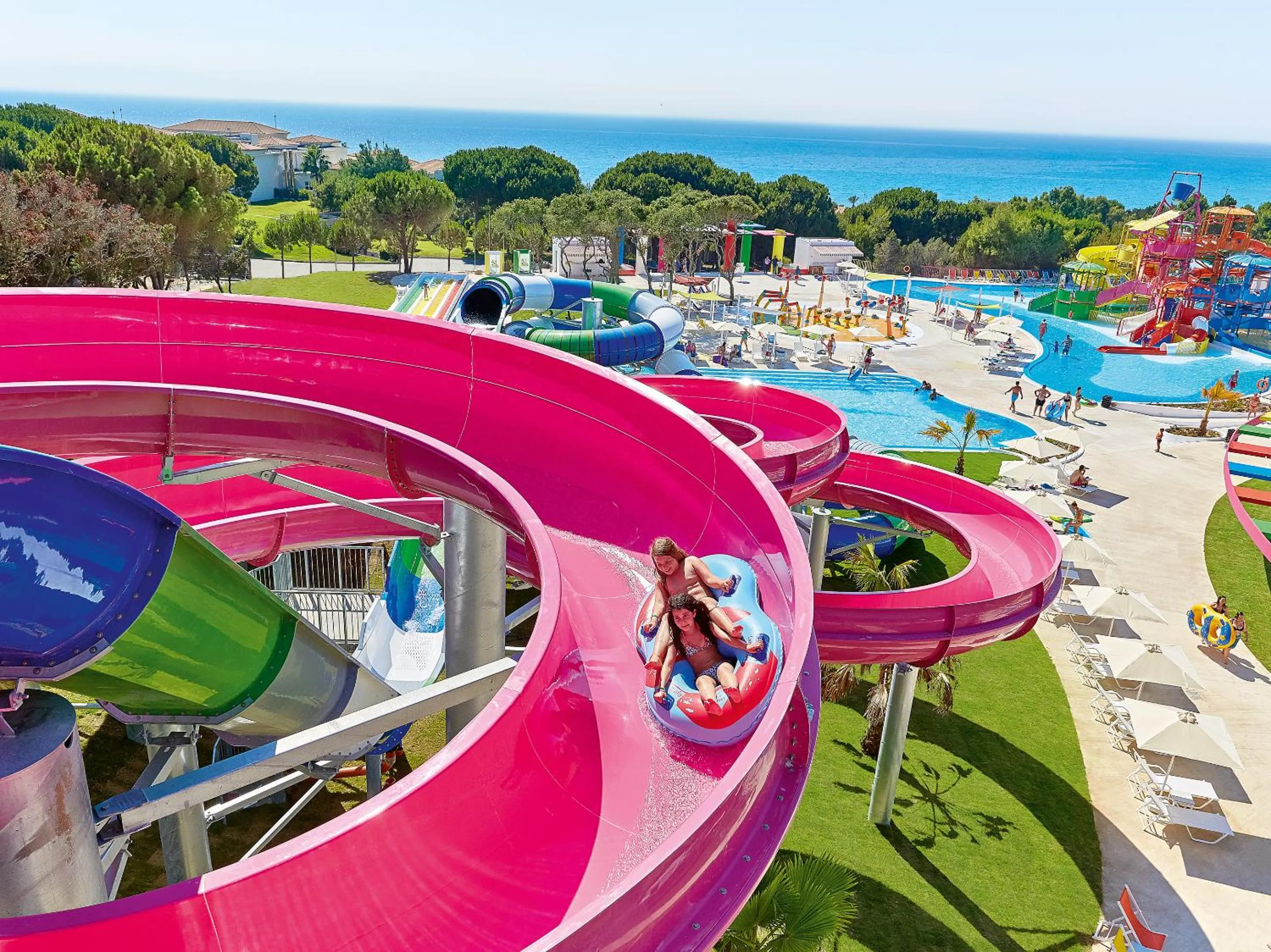 Aqua park in Grecotel LUXME Palms at Riviera Olympia & Aqua Park
