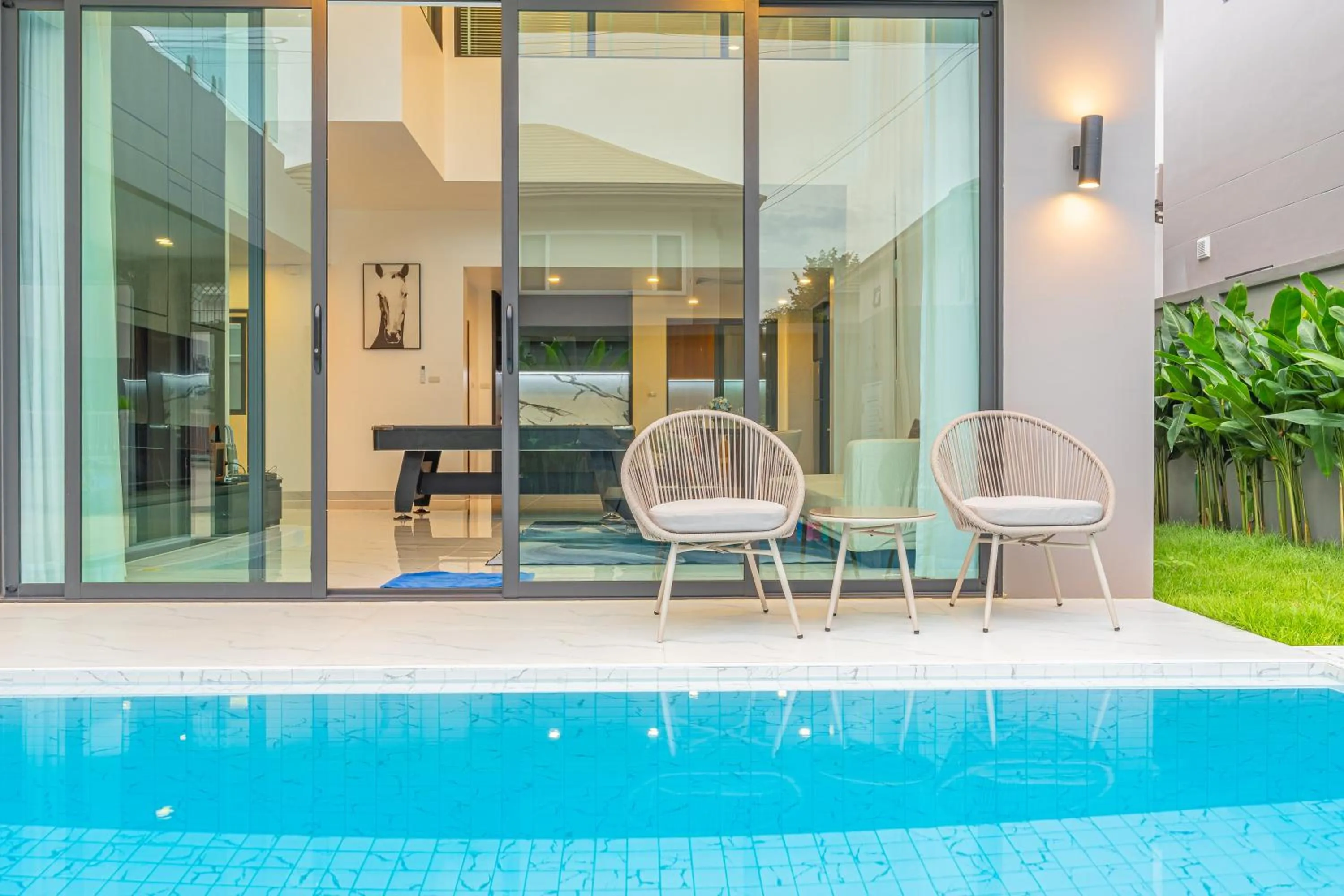 Patio in Southern Peak Pool Villa Huay Yai Pattaya