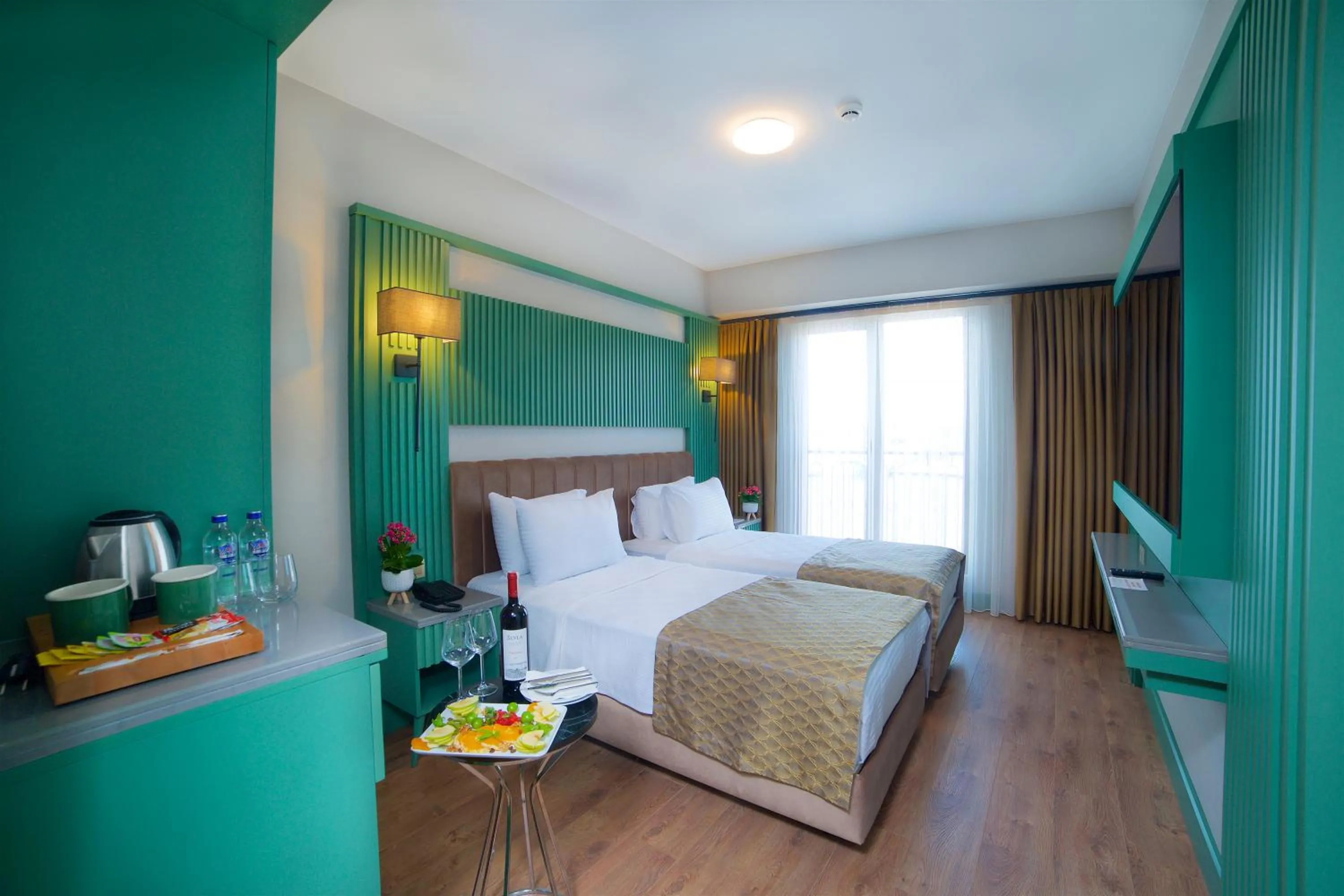 Bed in Çanakkale Bosphorus Port Aspen Hotel