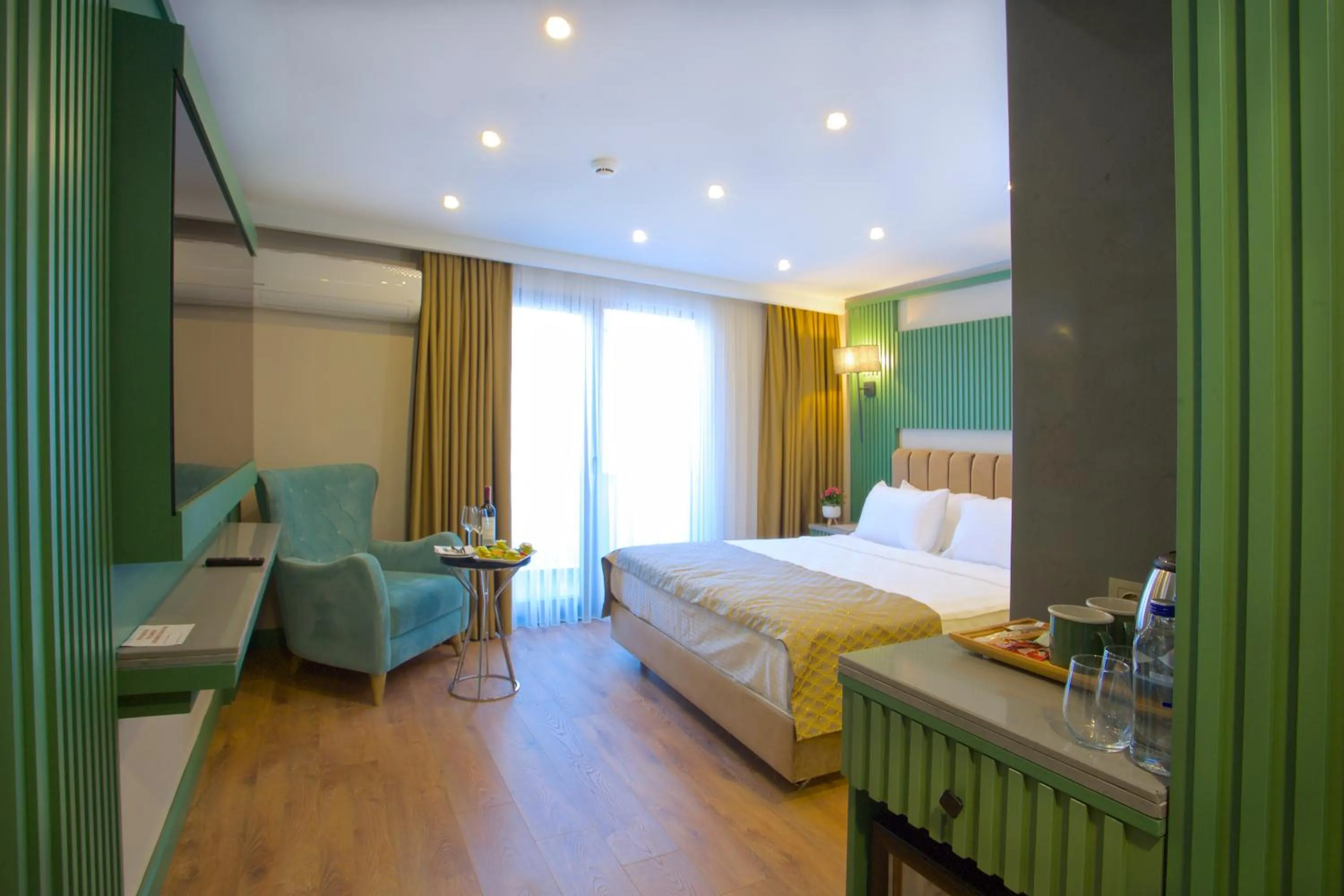 Bed in Çanakkale Bosphorus Port Aspen Hotel