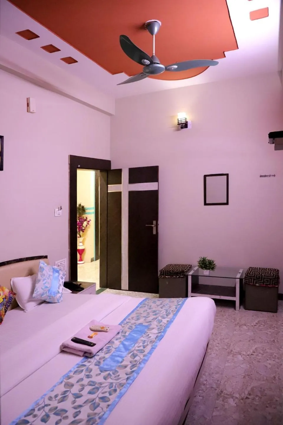 Bed in Hotel Mahishmati Palace