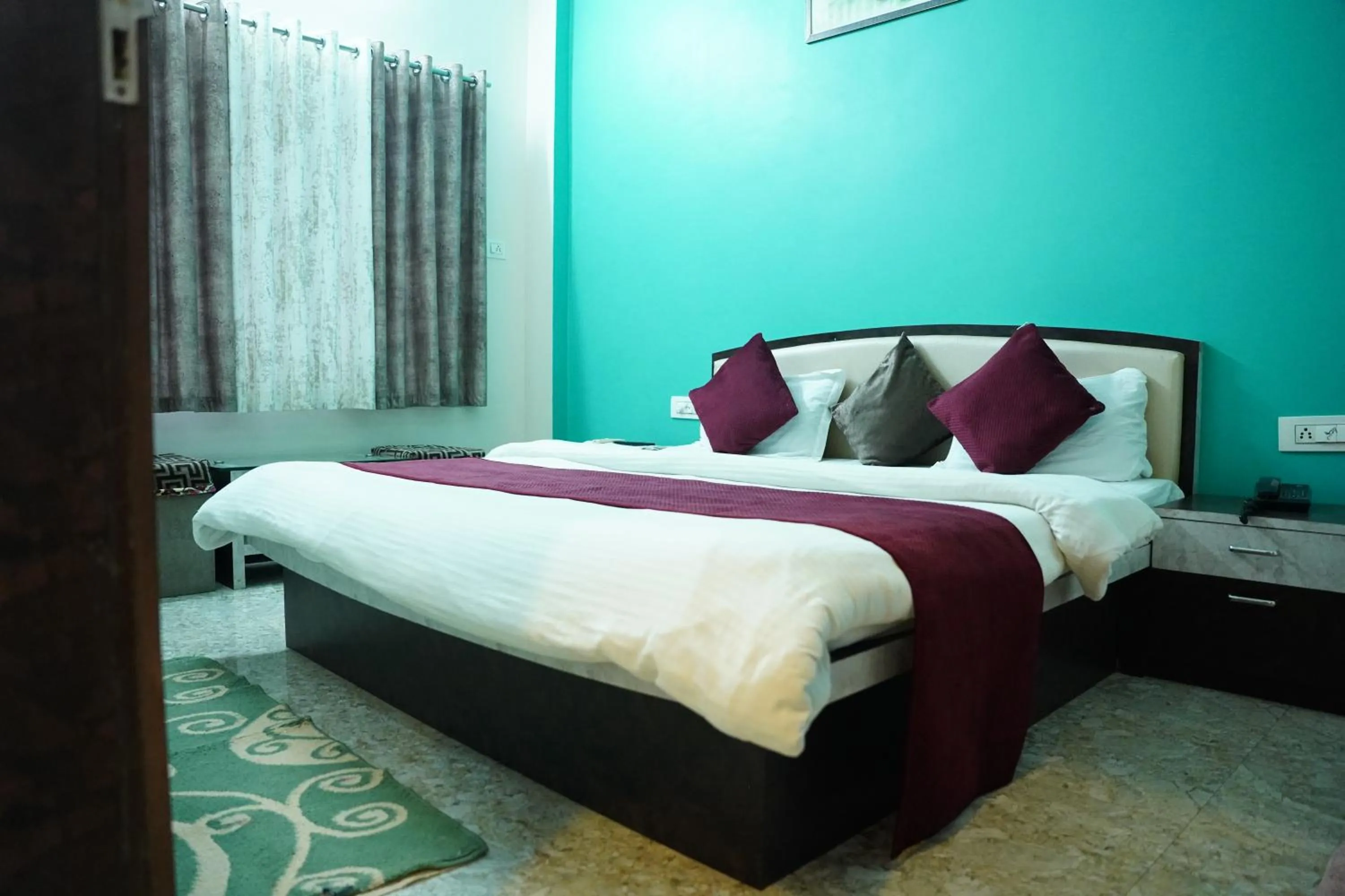 Bed in Hotel Mahishmati Palace