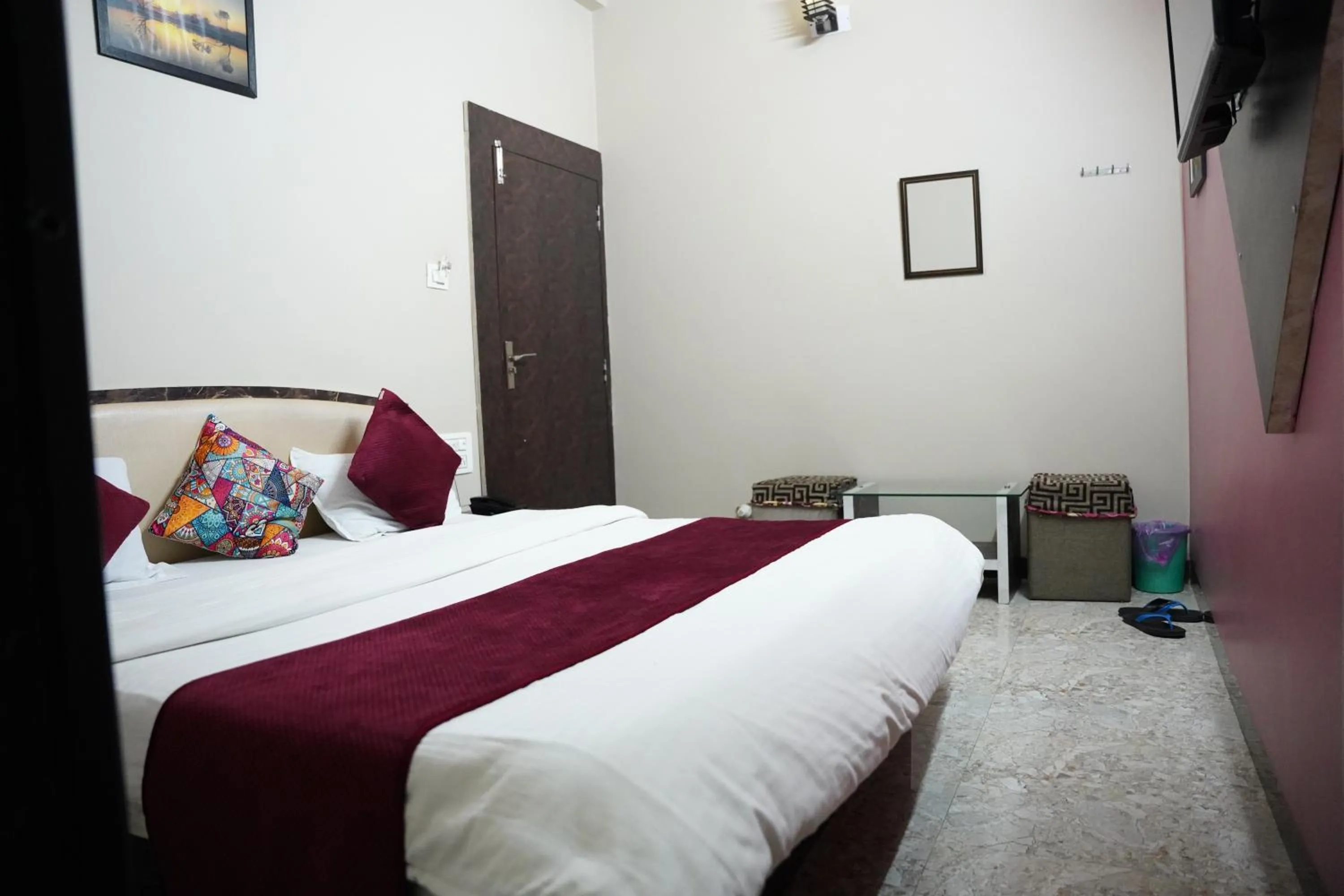 Bed in Hotel Mahishmati Palace