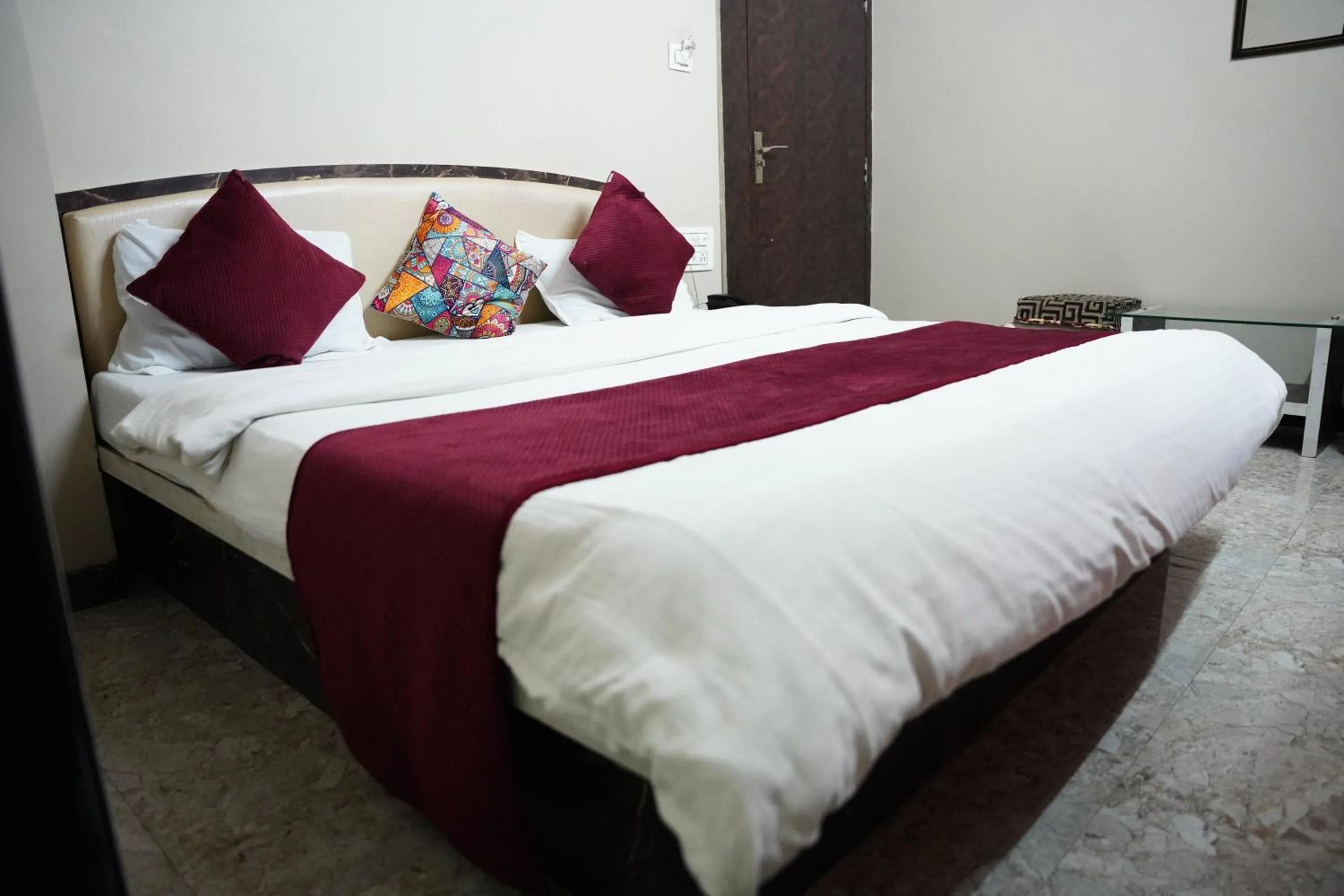 Bed in Hotel Mahishmati Palace