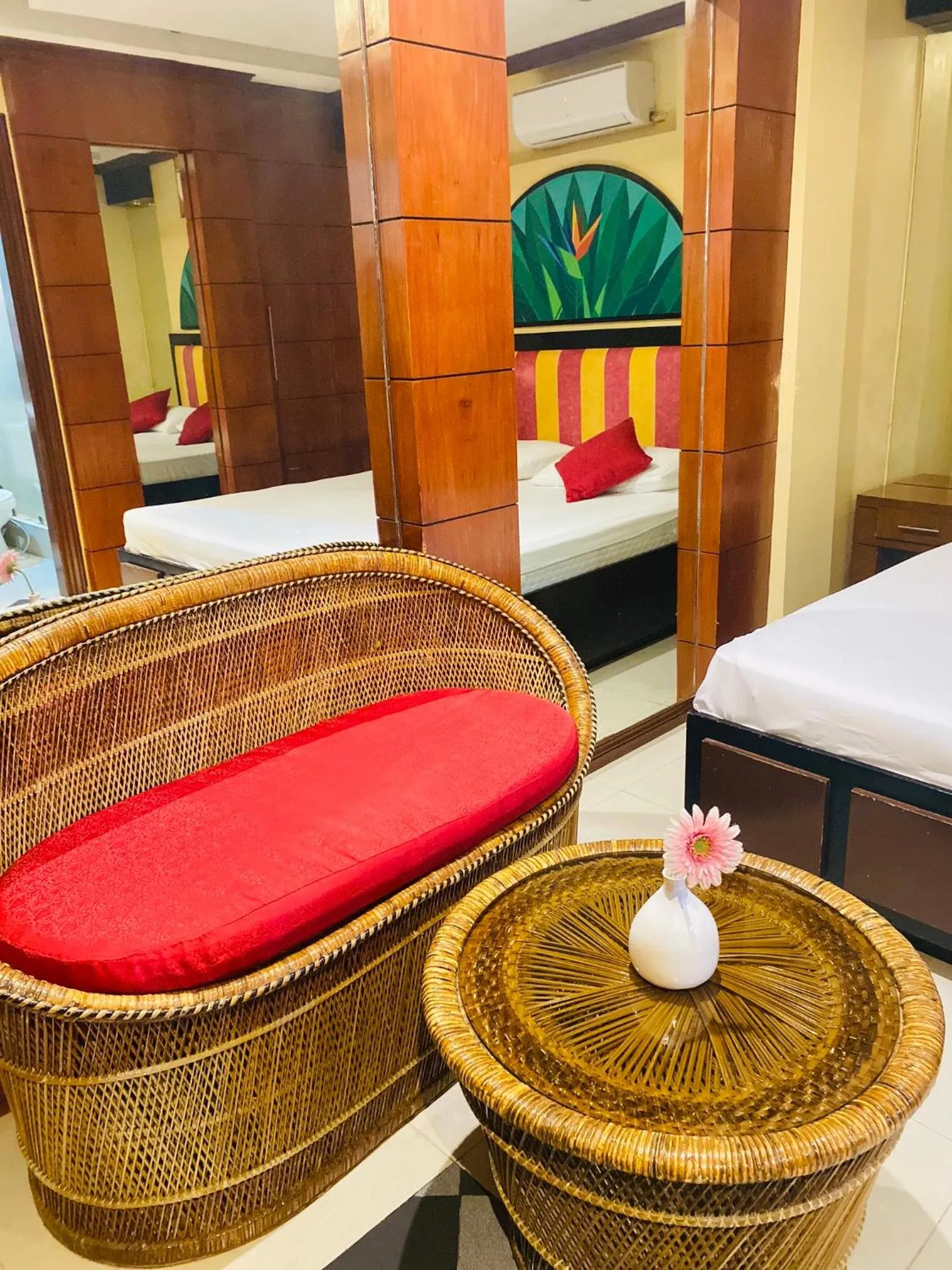 Bed in Fields Palace Hotel