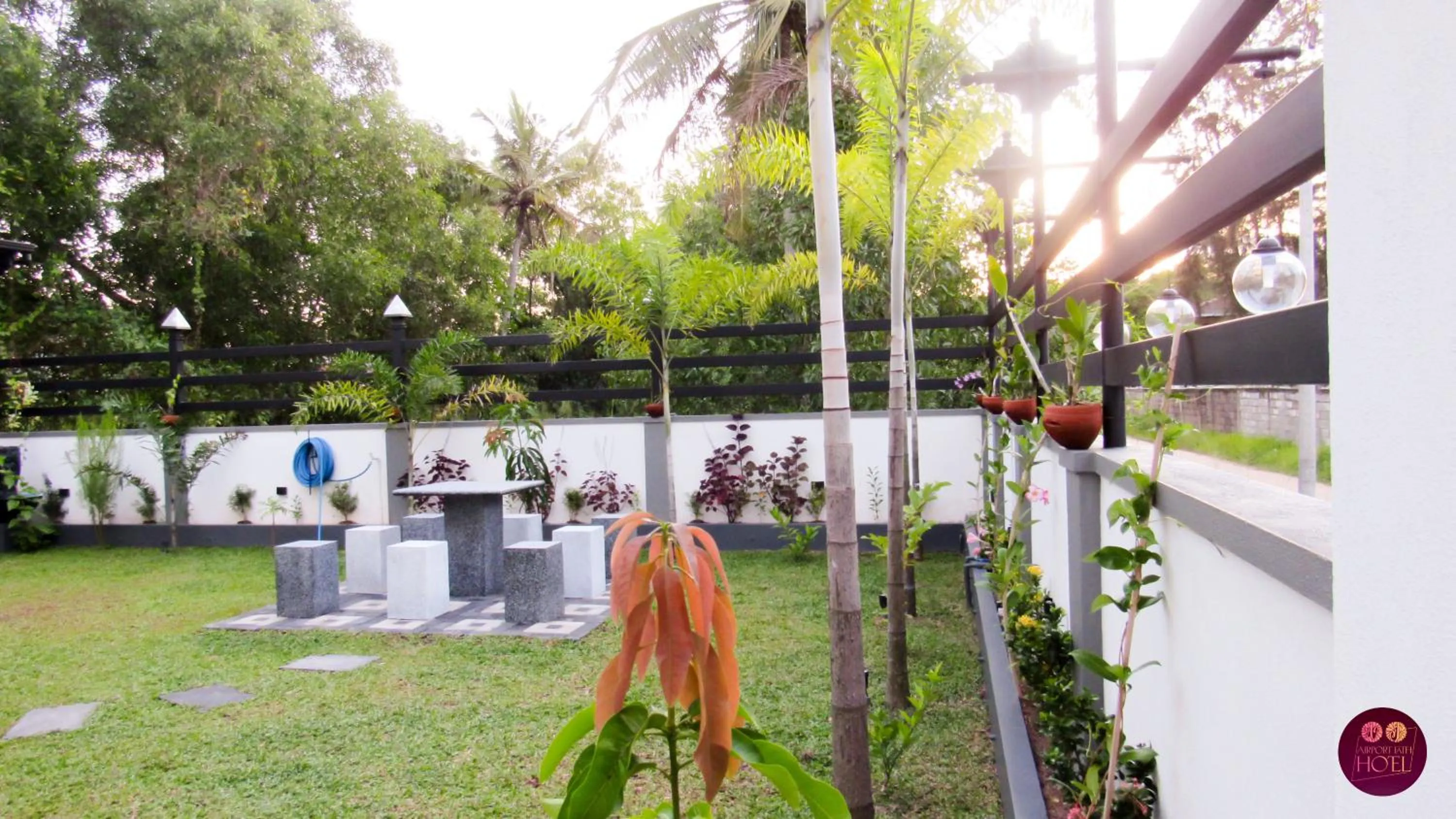 Garden in Airport Faith Hotel