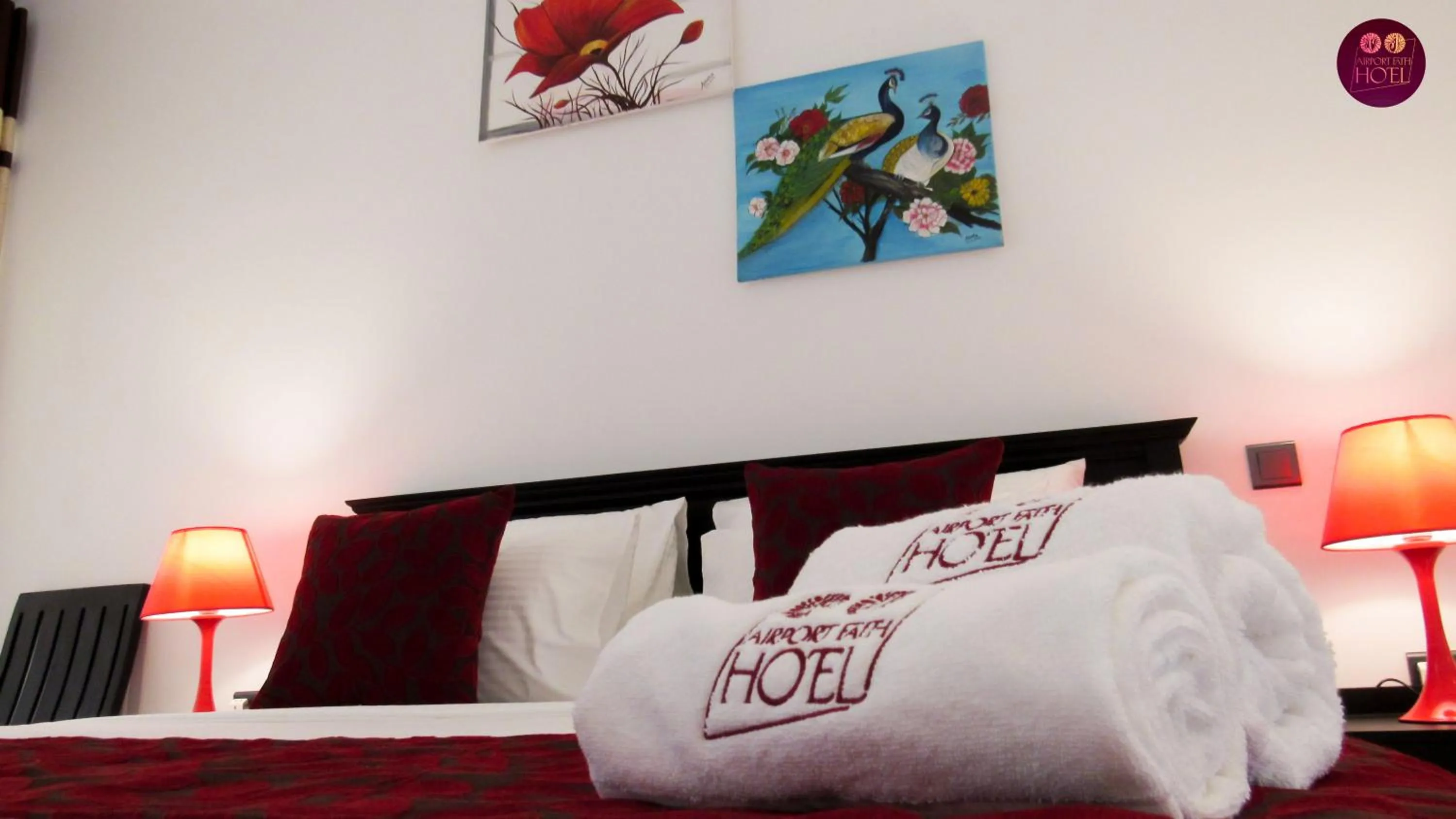 Bed in Airport Faith Hotel