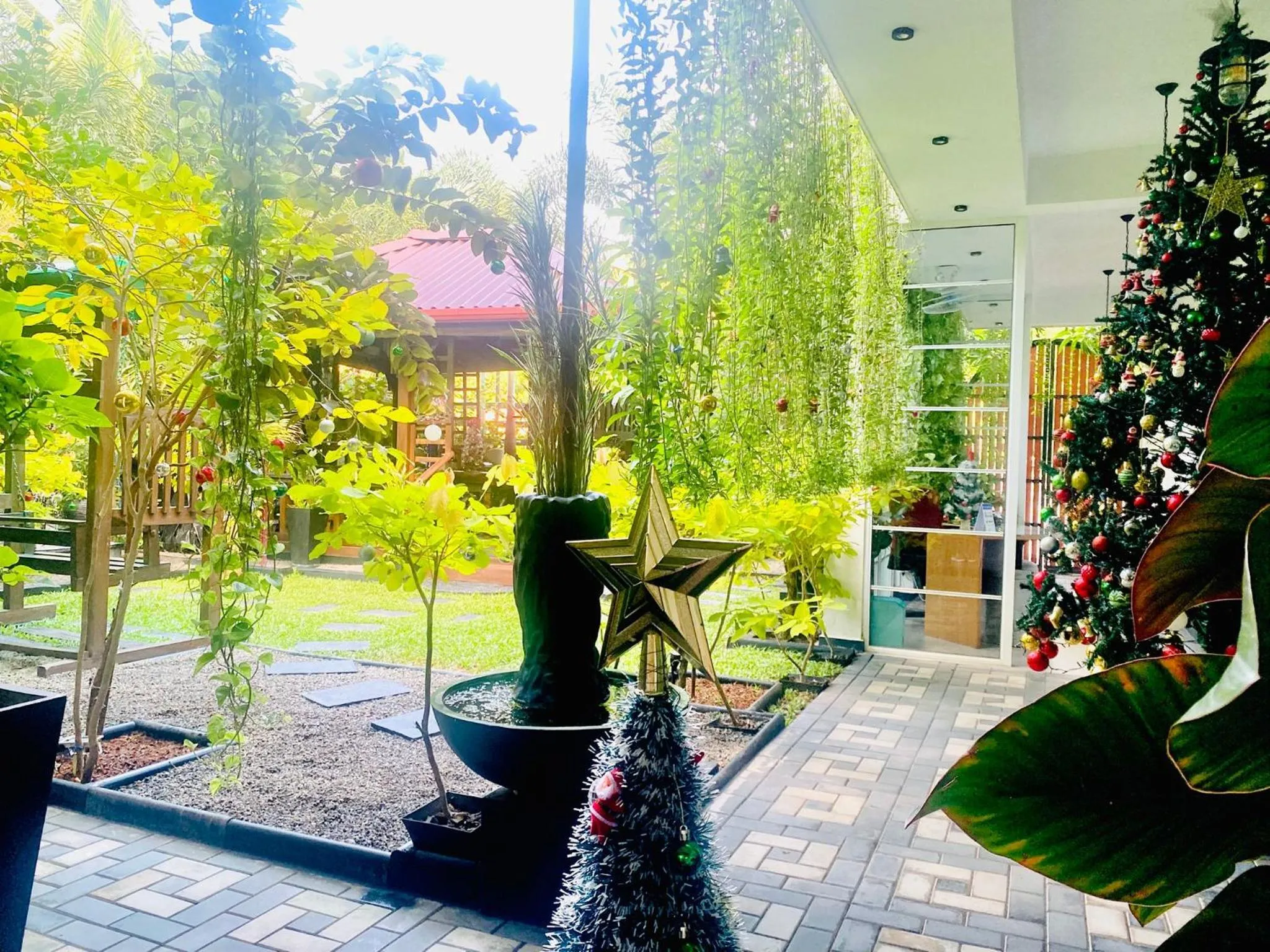 Garden in Airport Faith Hotel