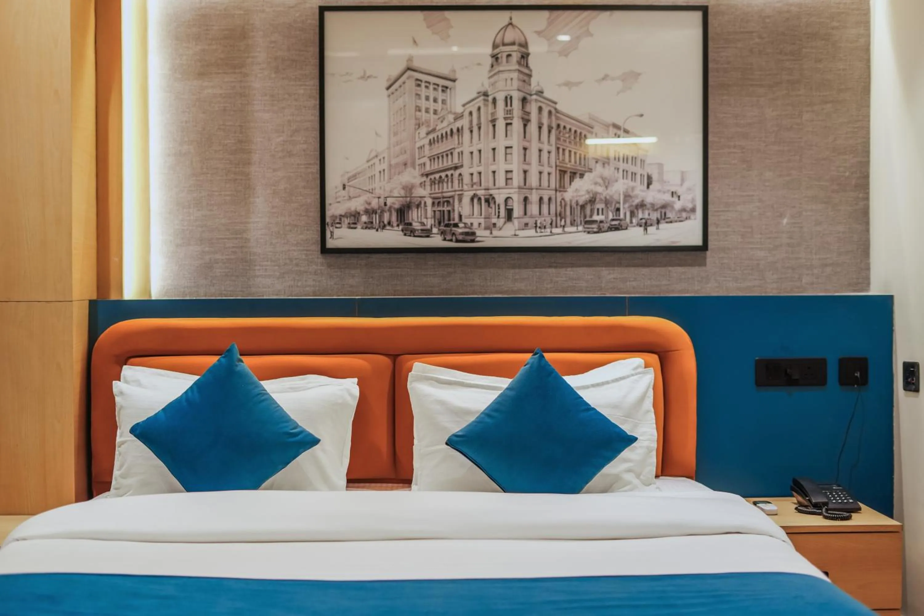 Bed in Hotel Highway Greens Near VR Punjab Mall Airport Road Mohali Chandigarh