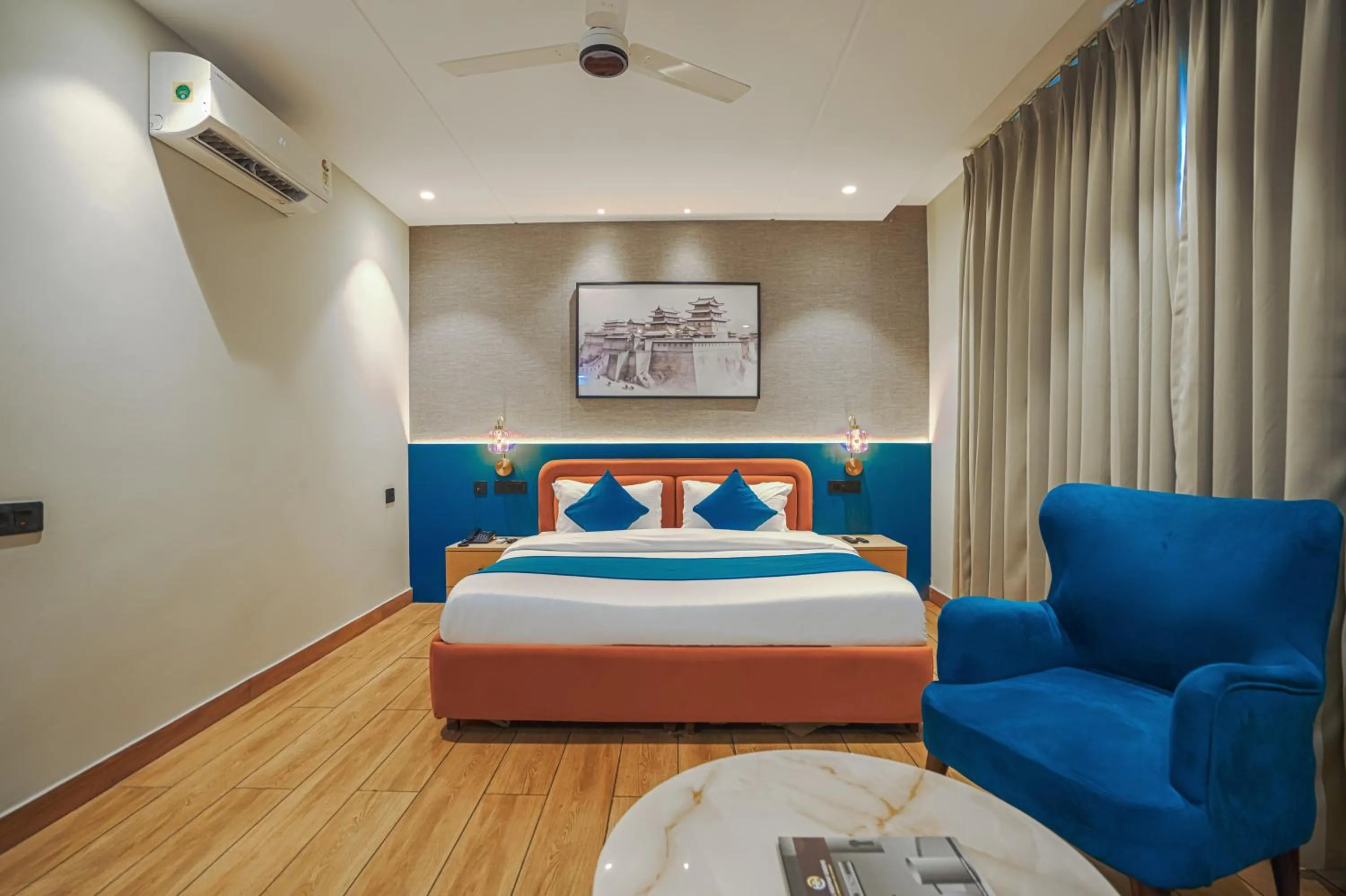 Bed in Hotel Highway Greens Near VR Punjab Mall Airport Road Mohali Chandigarh