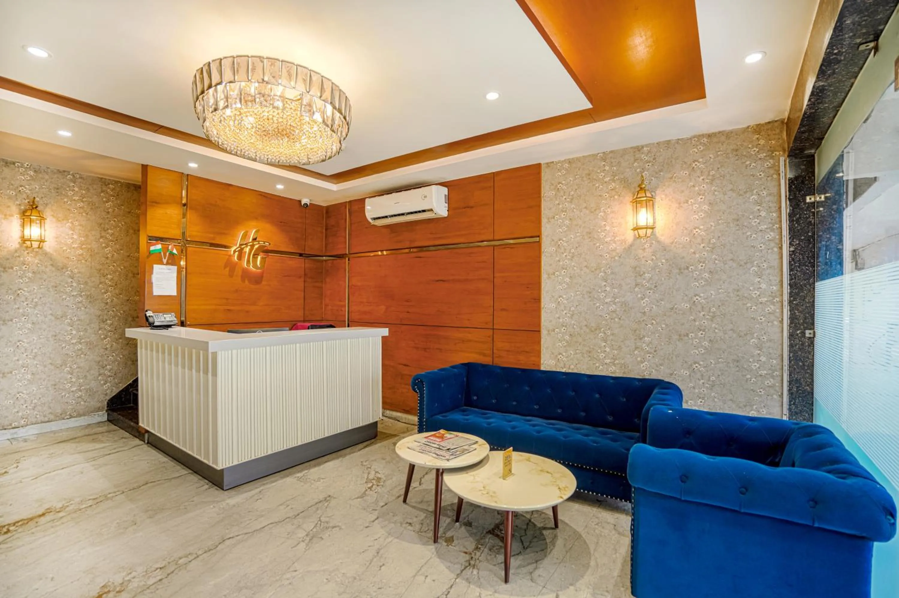 Lobby or reception in Hotel Highway Greens Near VR Punjab Mall Airport Road Mohali Chandigarh