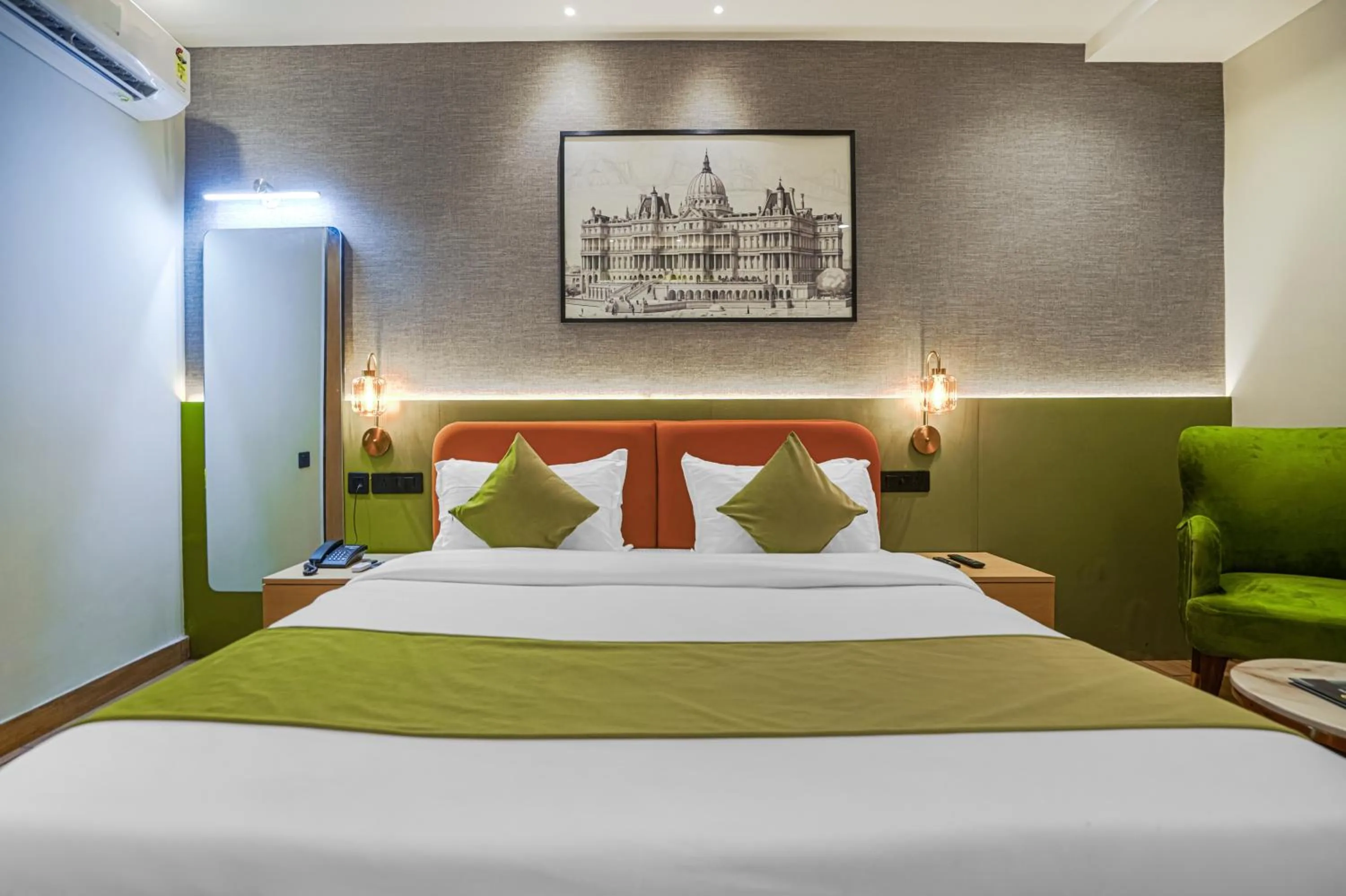 Bed in Hotel Highway Greens Near VR Punjab Mall Airport Road Mohali Chandigarh