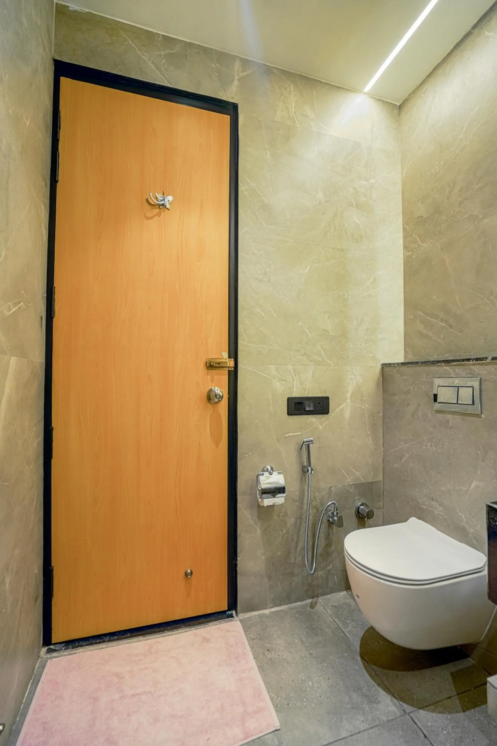 Toilet in Hotel Highway Greens Near VR Punjab Mall Airport Road Mohali Chandigarh