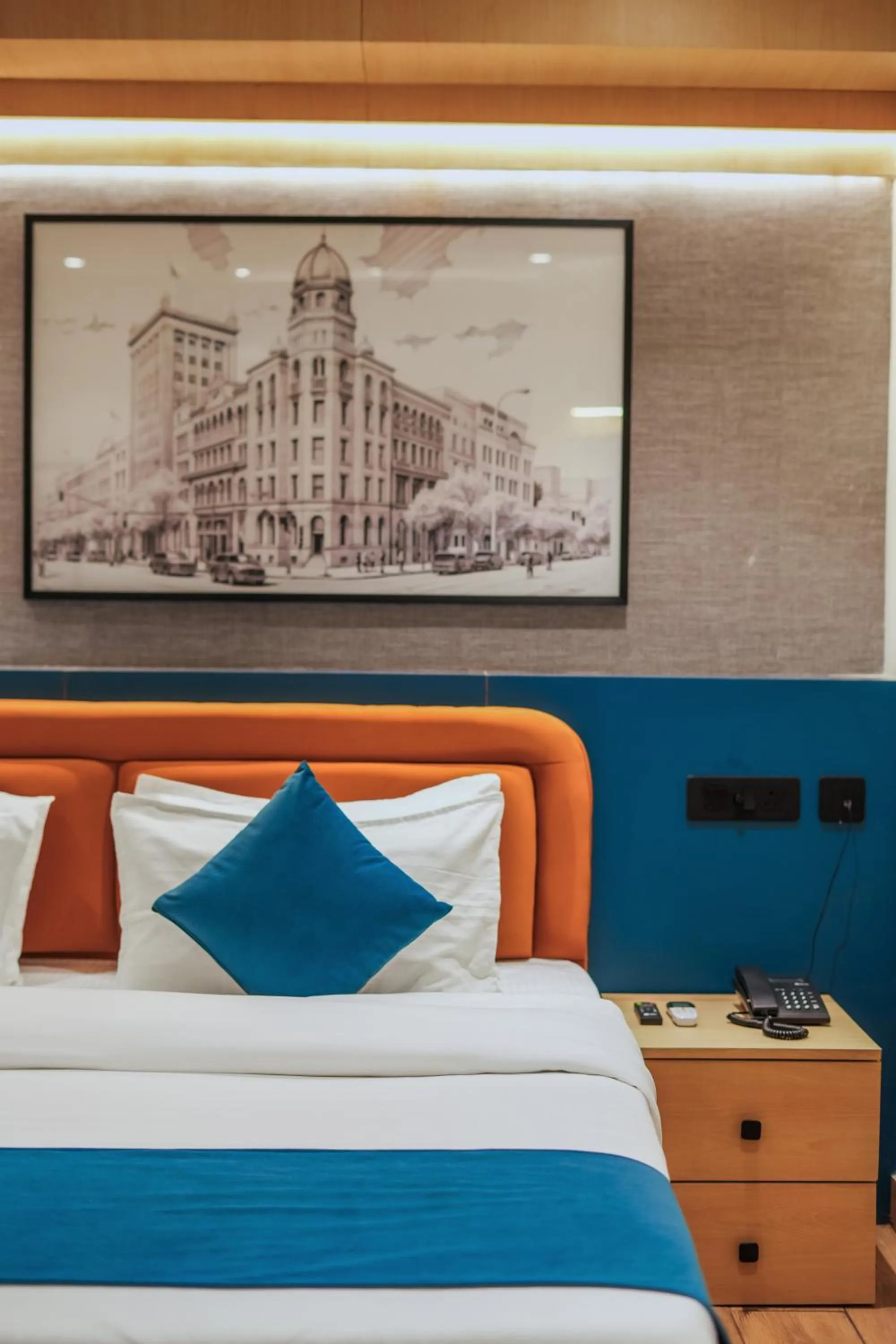 Bed in Hotel Highway Greens Near VR Punjab Mall Airport Road Mohali Chandigarh