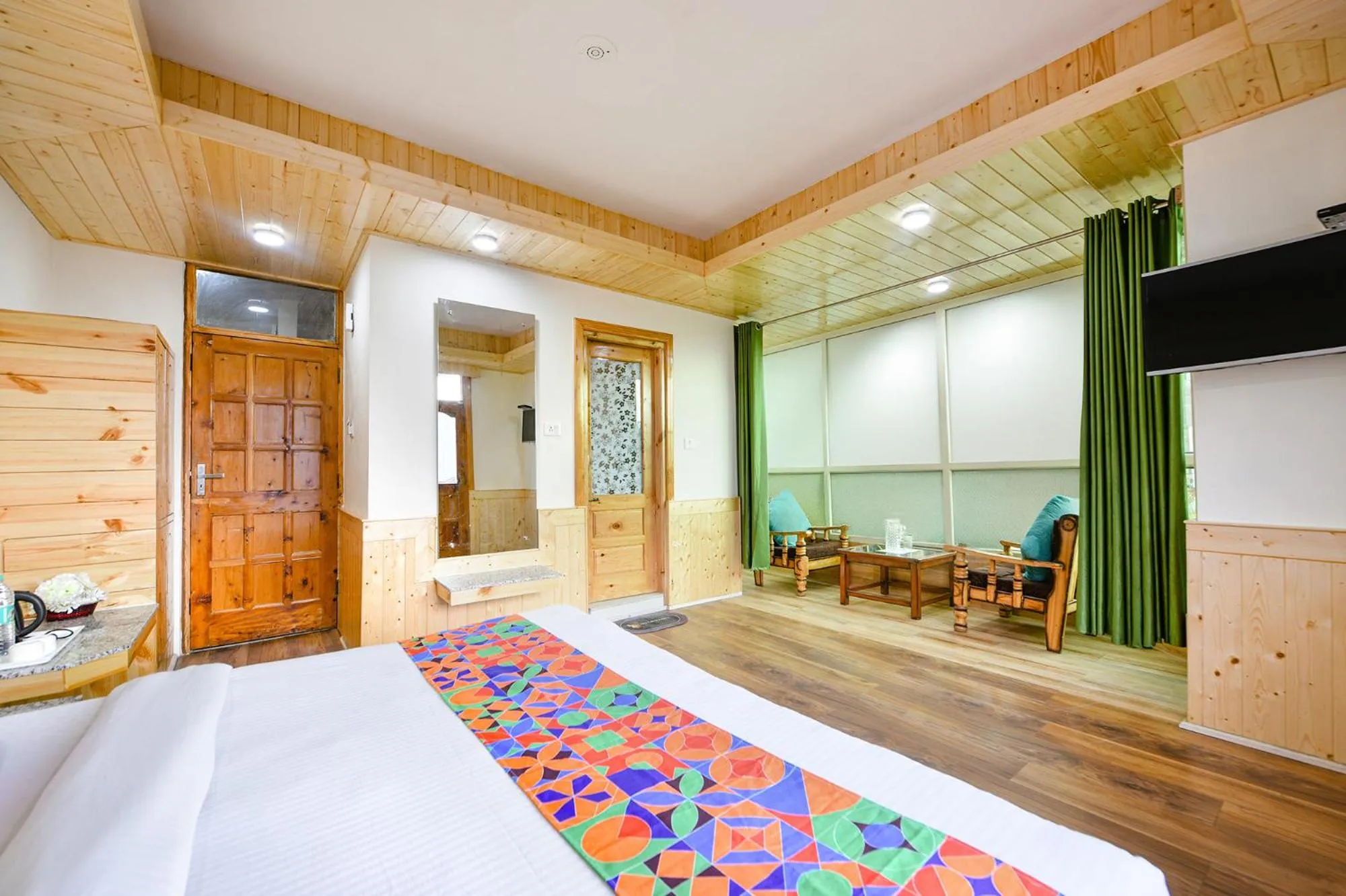 Bed in FabHotel Rigzin Nest Cottage