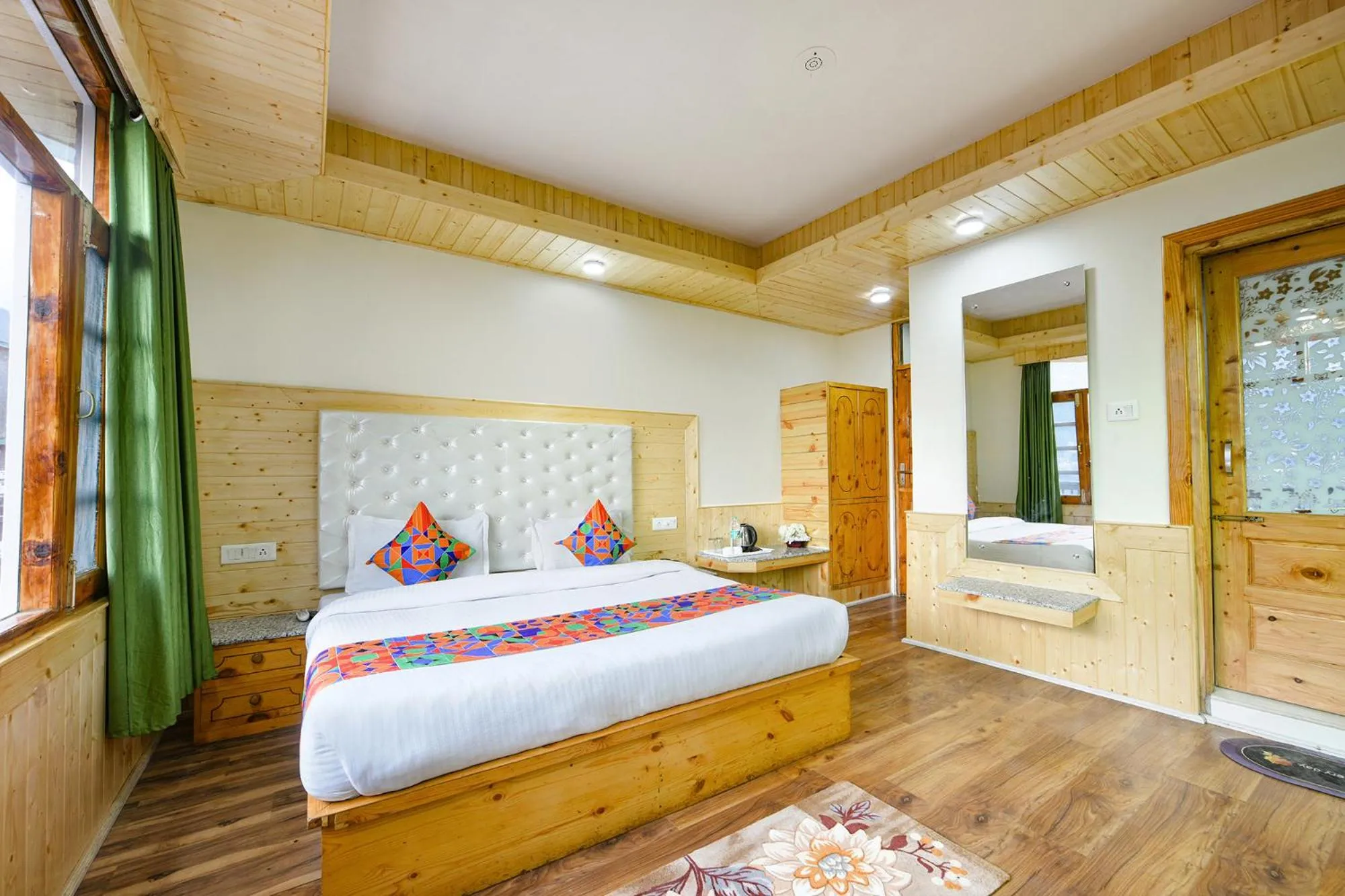 Bed in FabHotel Rigzin Nest Cottage