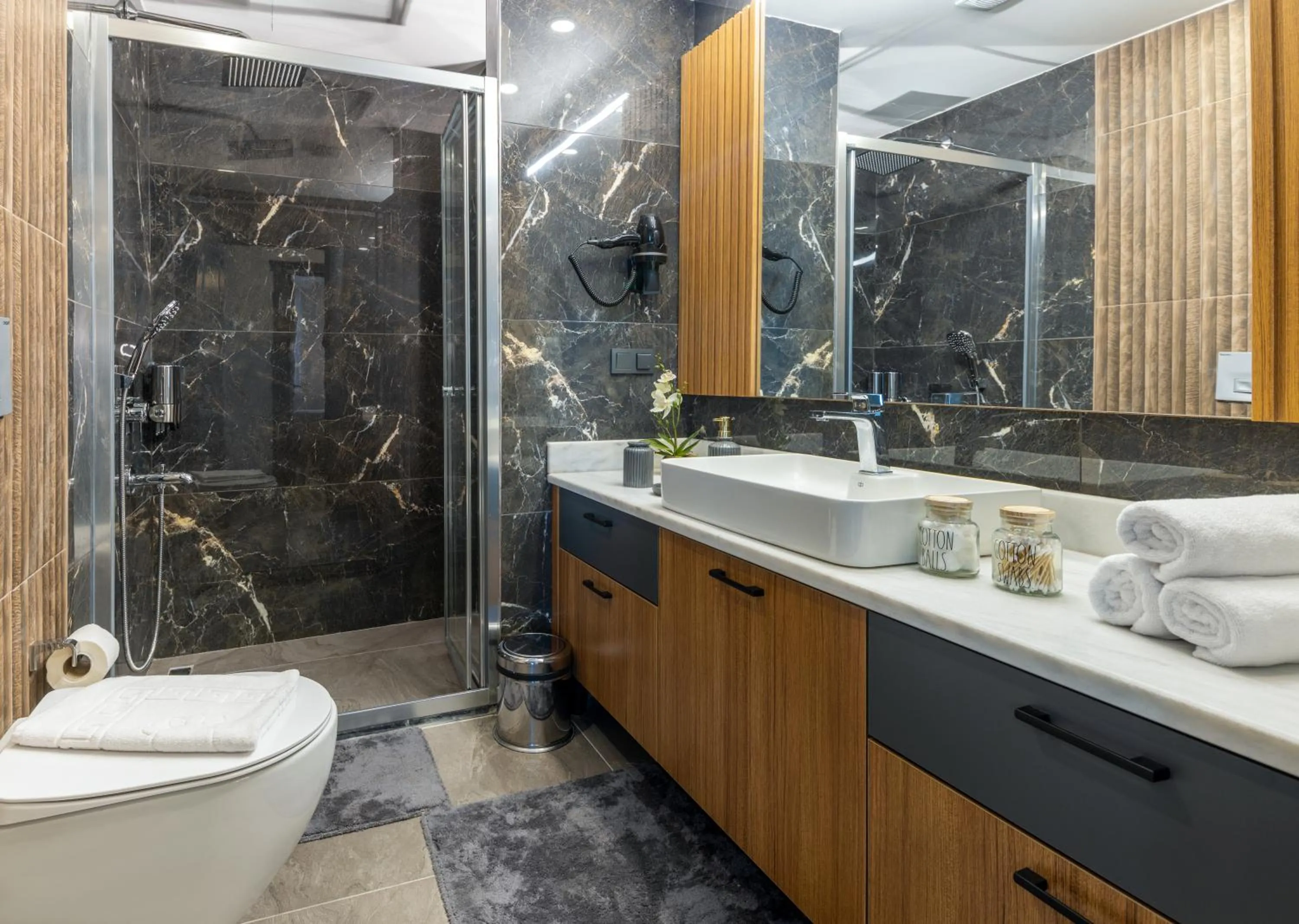 Shower in Baymari Suites Design Florya