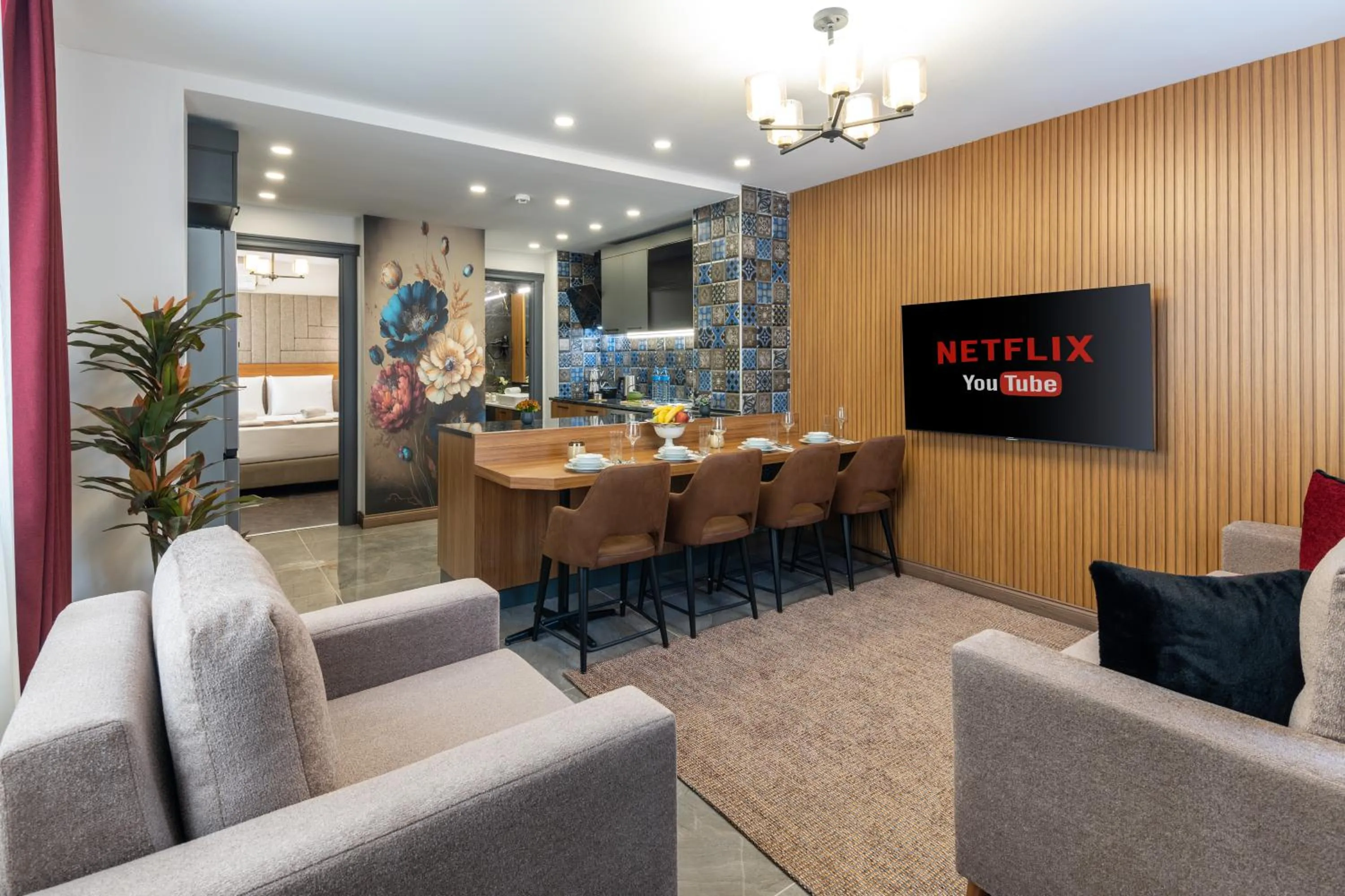 Communal lounge/ TV room in Baymari Suites Design Florya