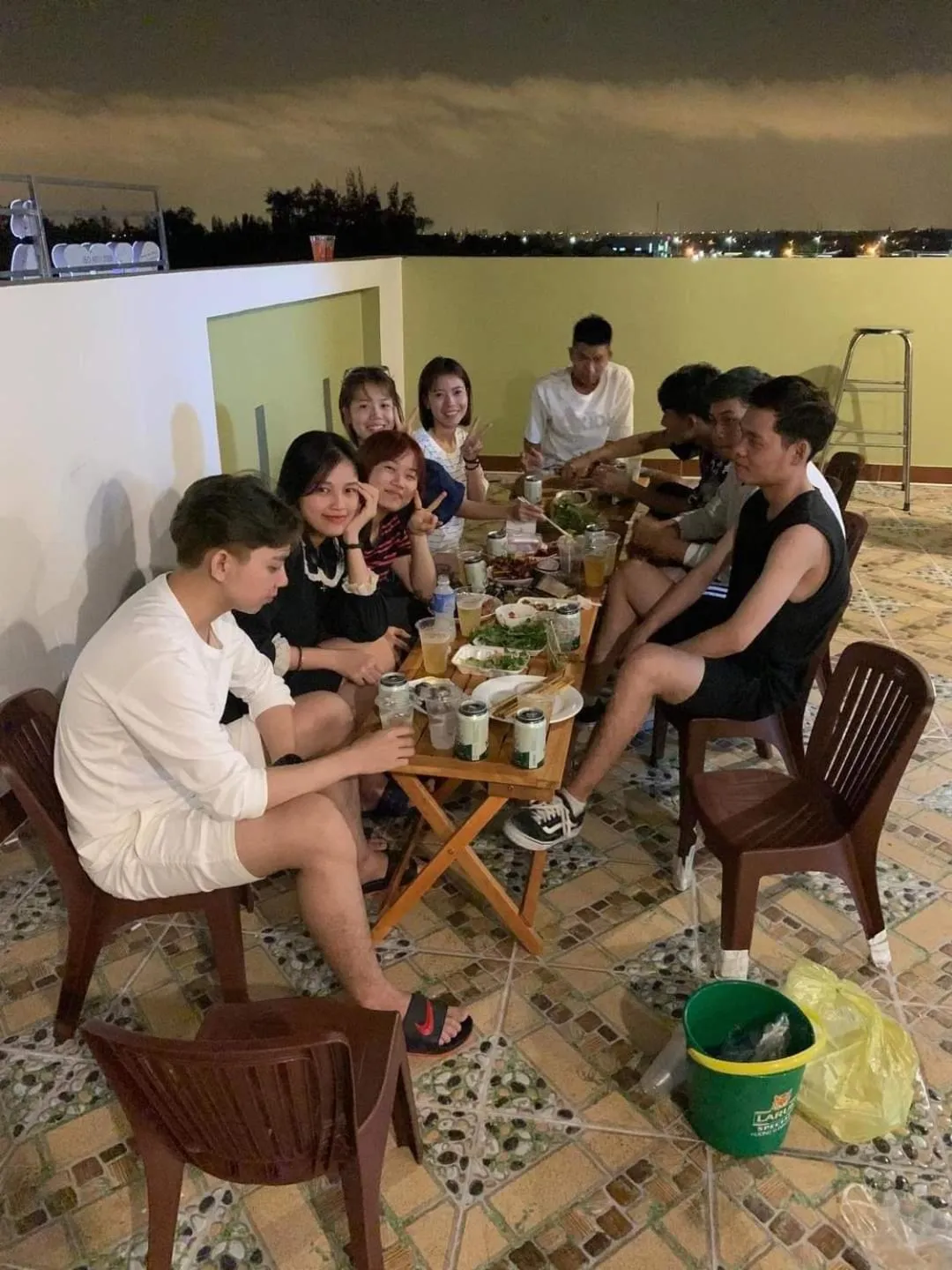 group of guests in Homestay Hoài Tâm Phan Thiết