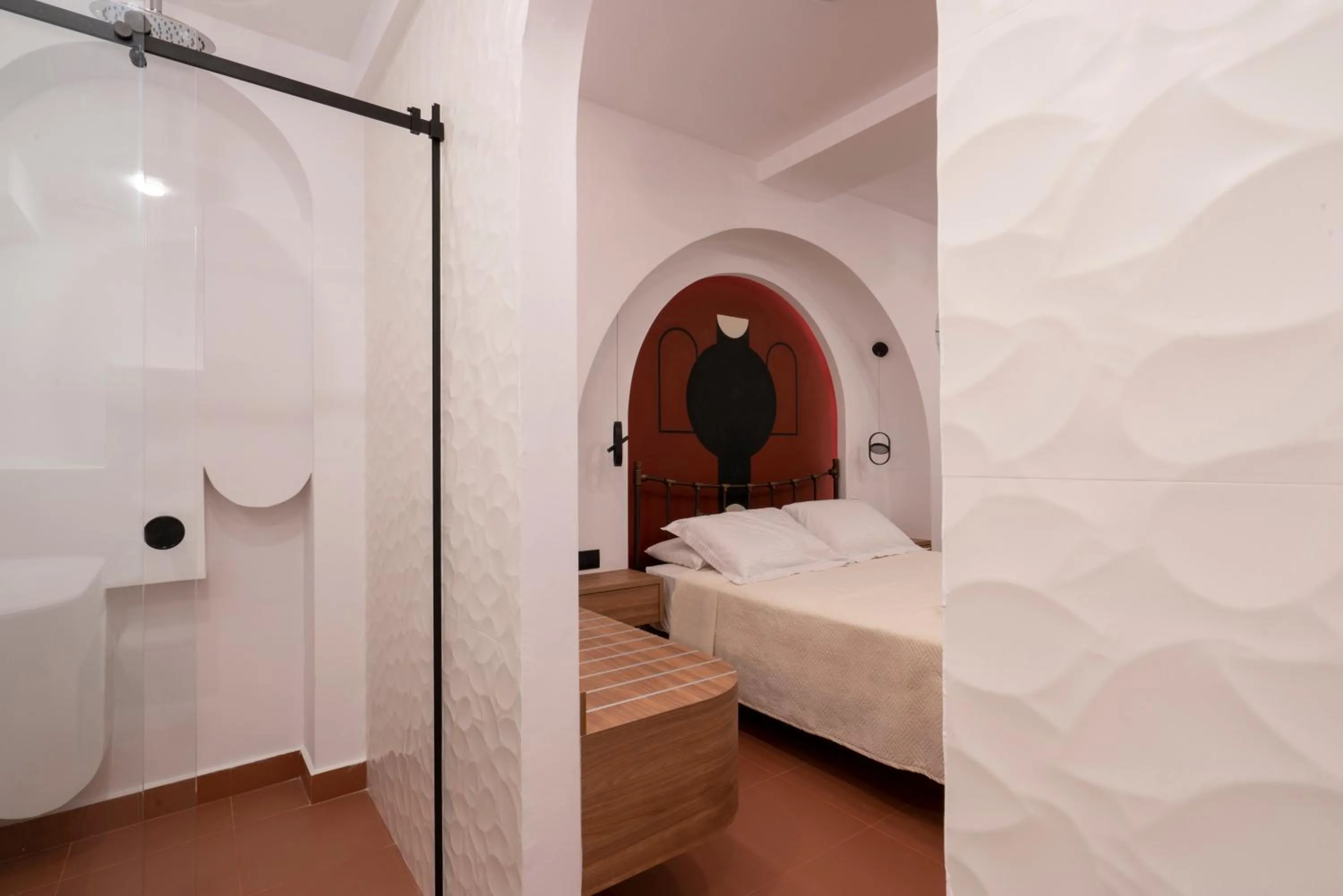 Decorative detail, Bed in Sartori Concept Hotel