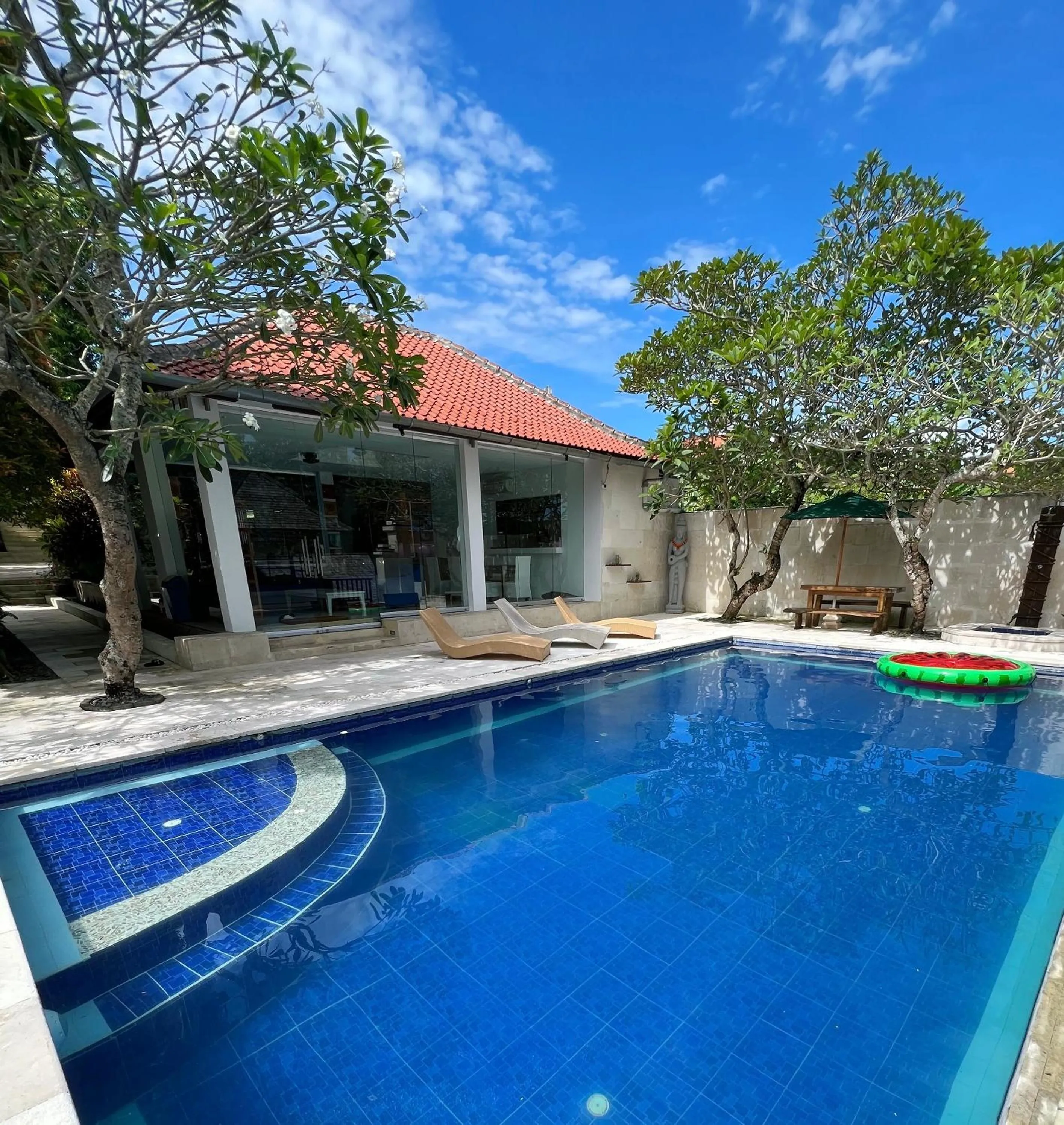 Pool view in Villa Neshama