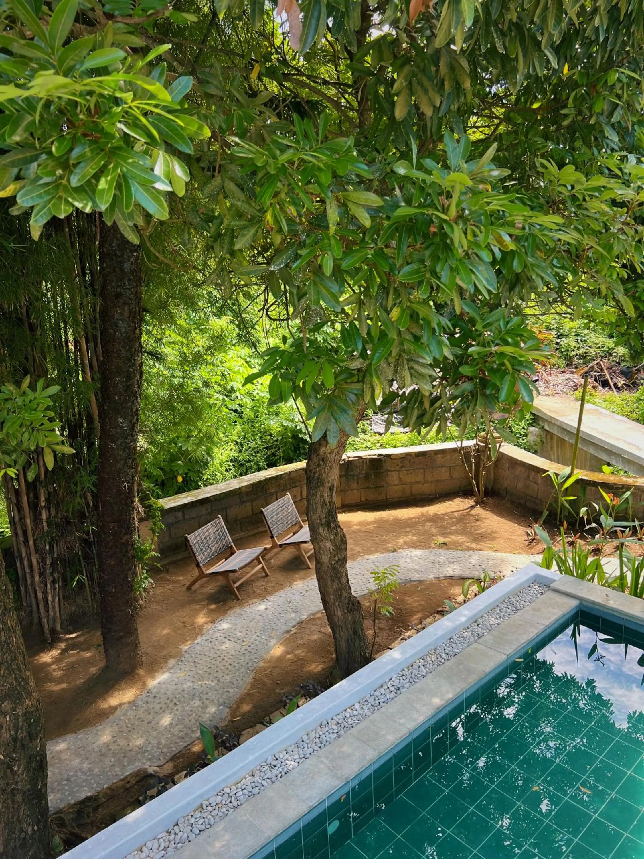 Garden view in Villa Neshama