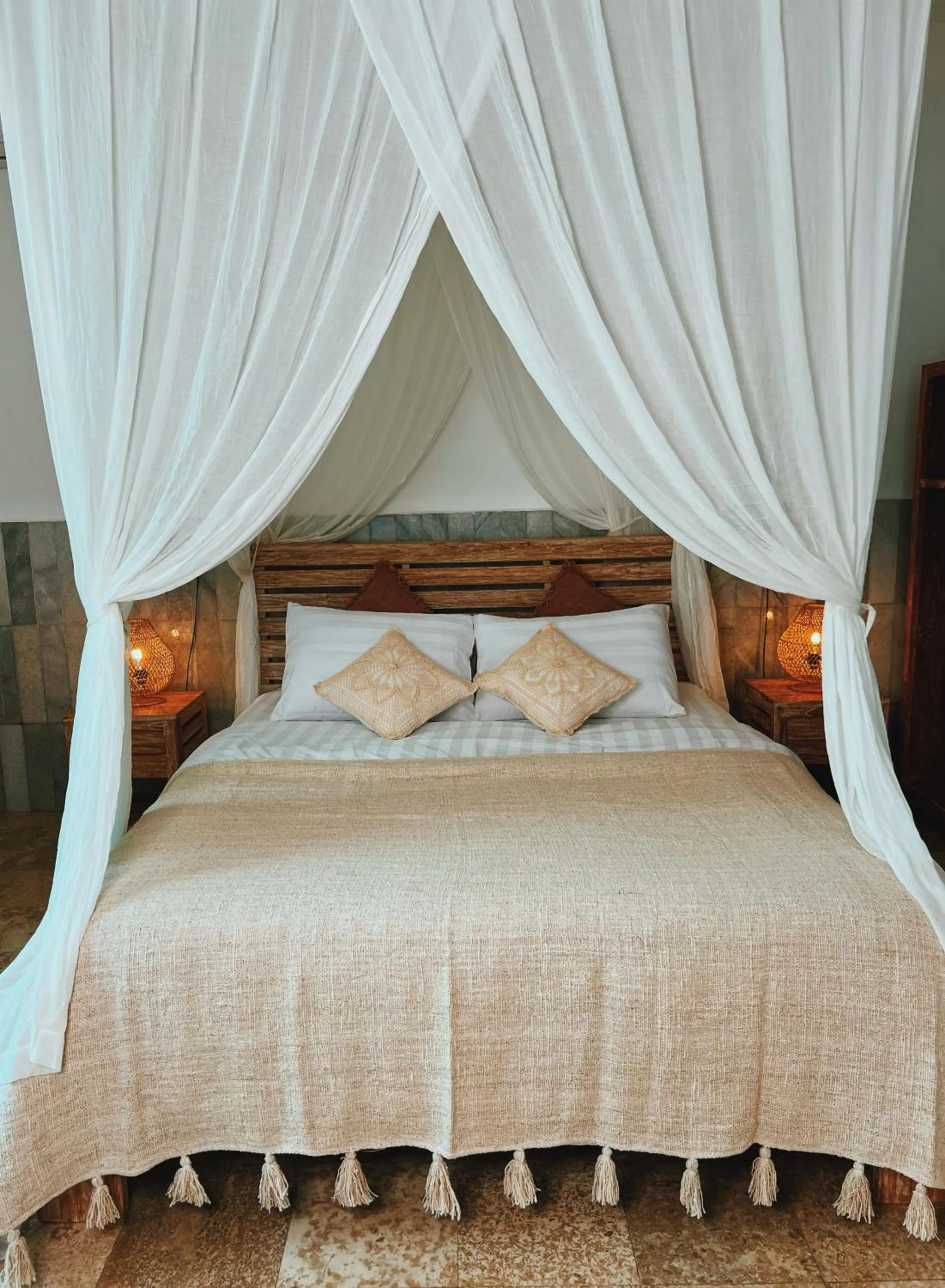 Bed in Villa Neshama
