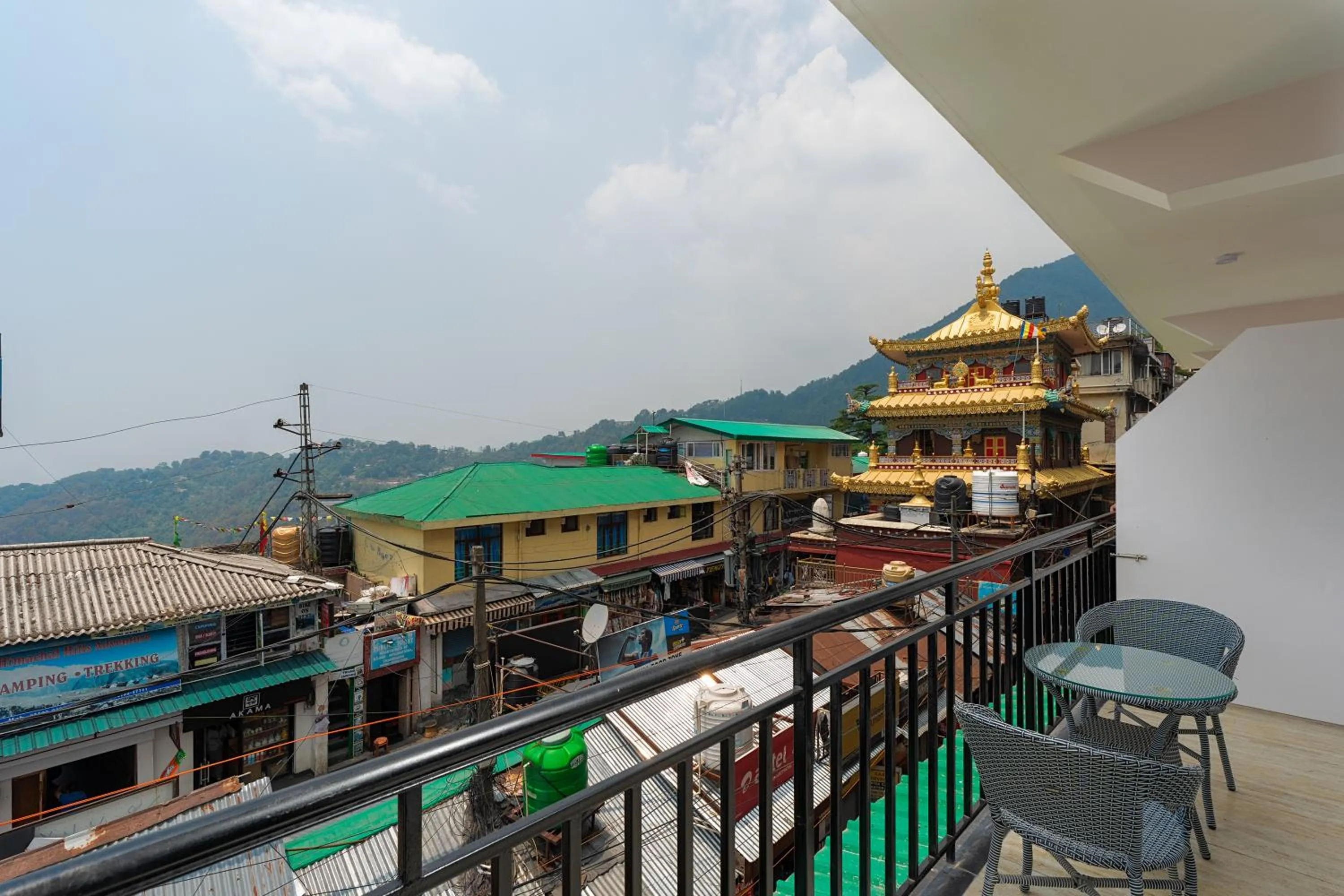 View (from property/room) in Hotel Buddha's Abode- Best Hotel in McleodGanj Main Market