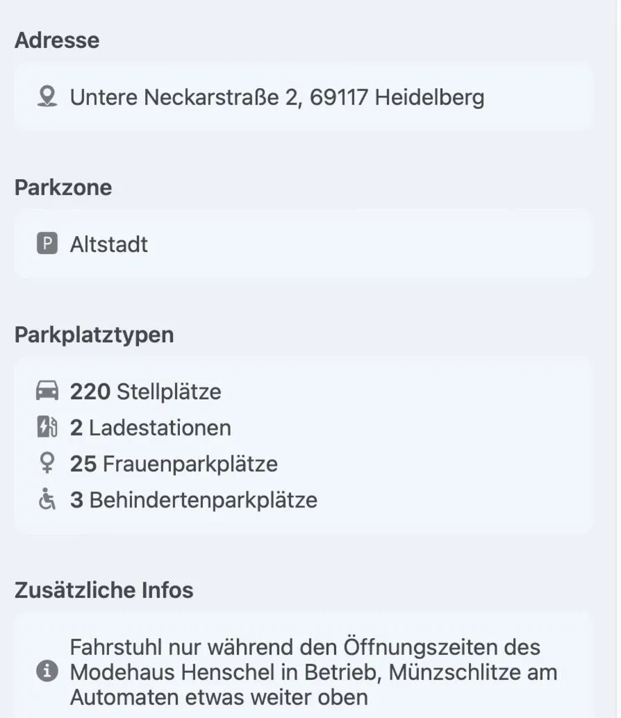 Parking in Hotel Perkeo