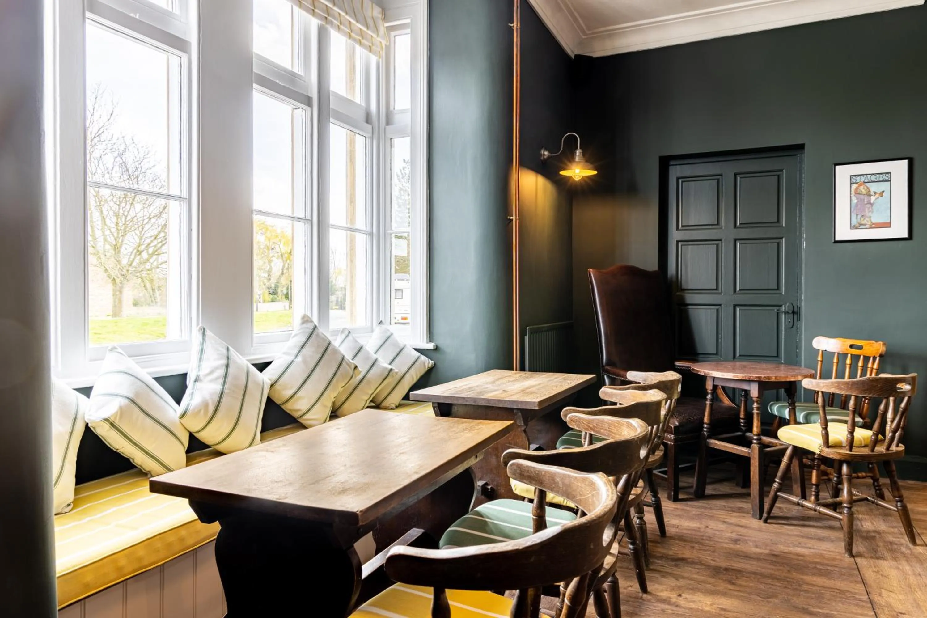 Seating area in The Whichcote Arms