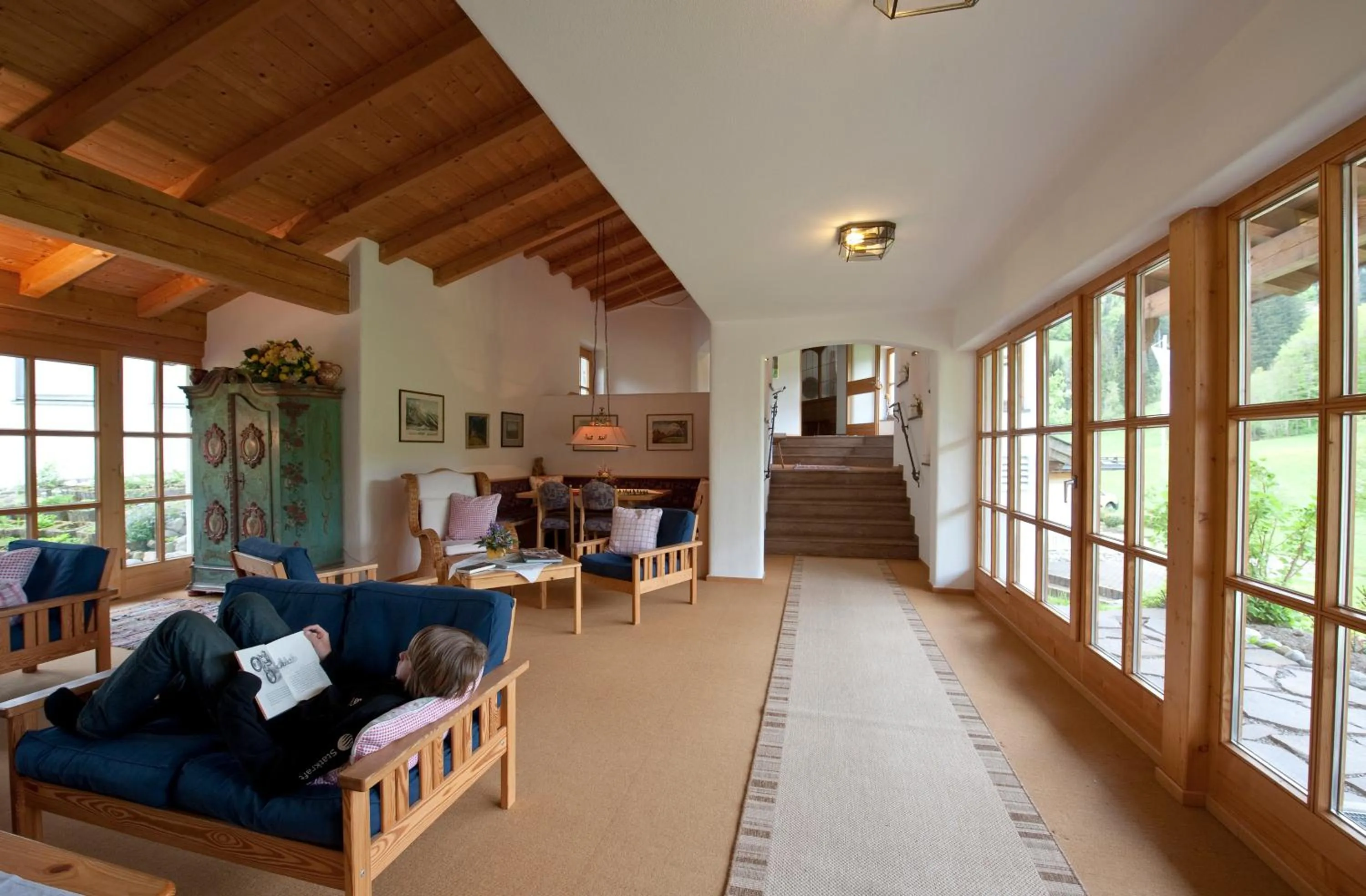 Lobby or reception in Landhotel Maiergschwendt inkl Chiemgaukarte