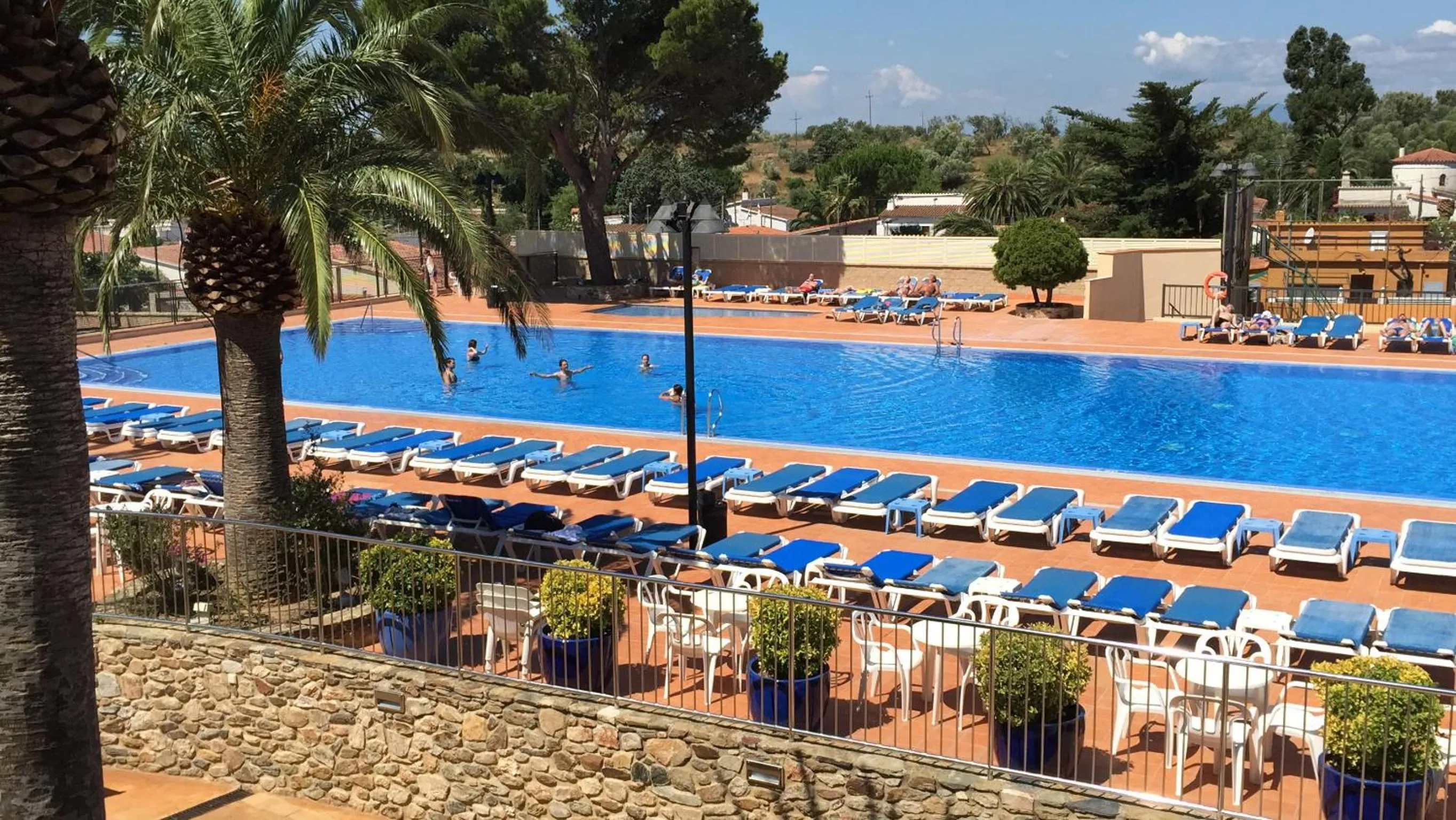 Pool view in Hotel San Carlos