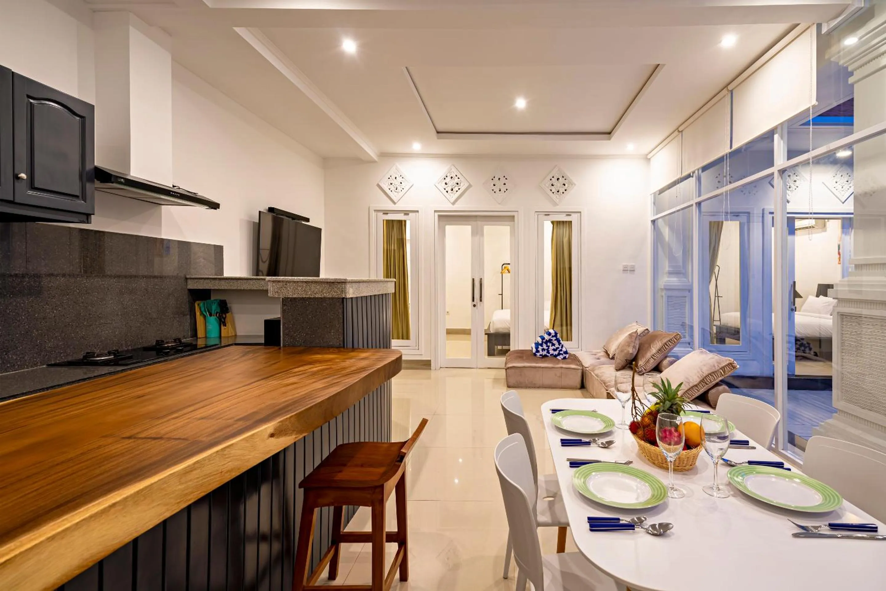 Kitchen or kitchenette in Villa Kira - Canggu