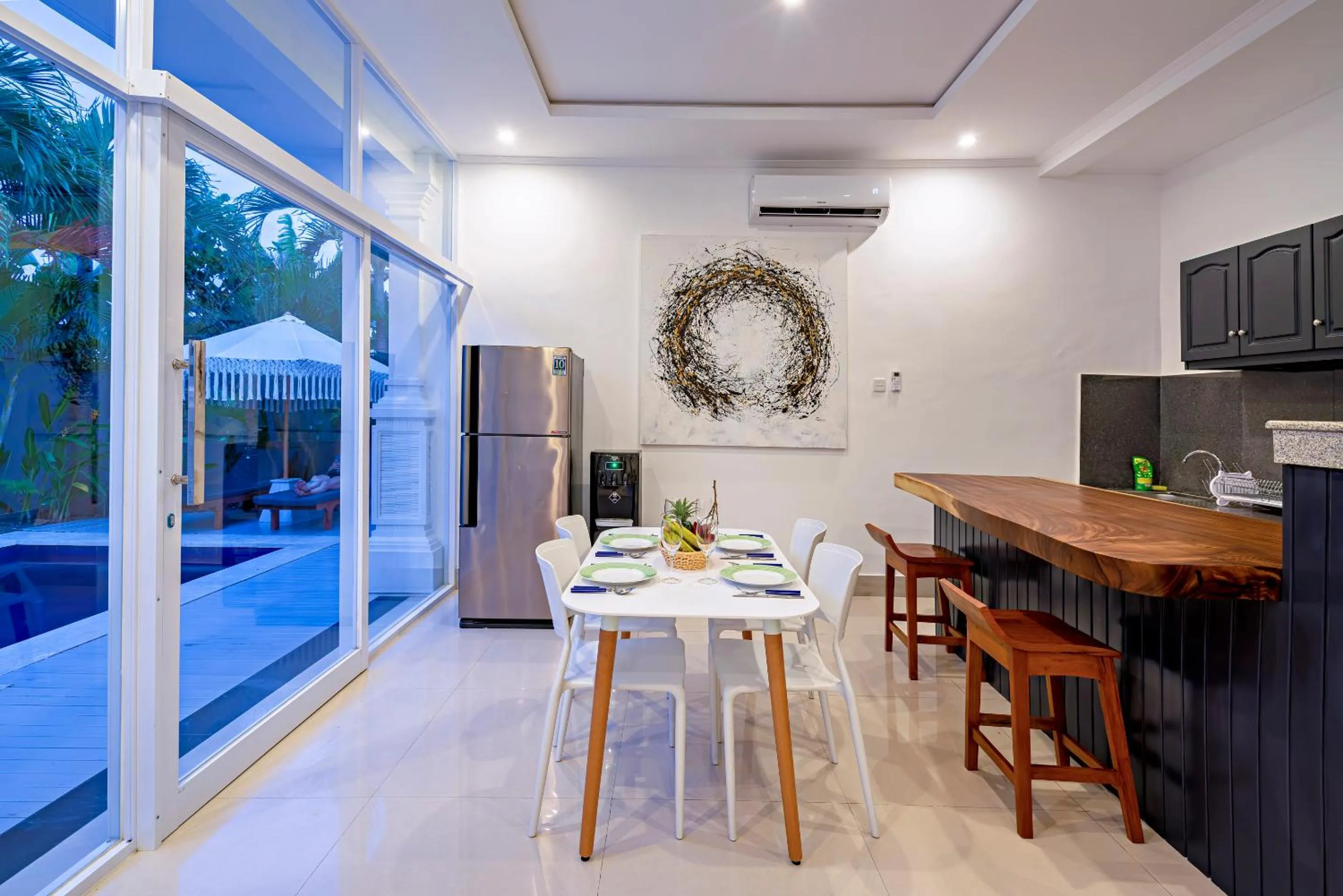 Kitchen or kitchenette in Villa Kira - Canggu