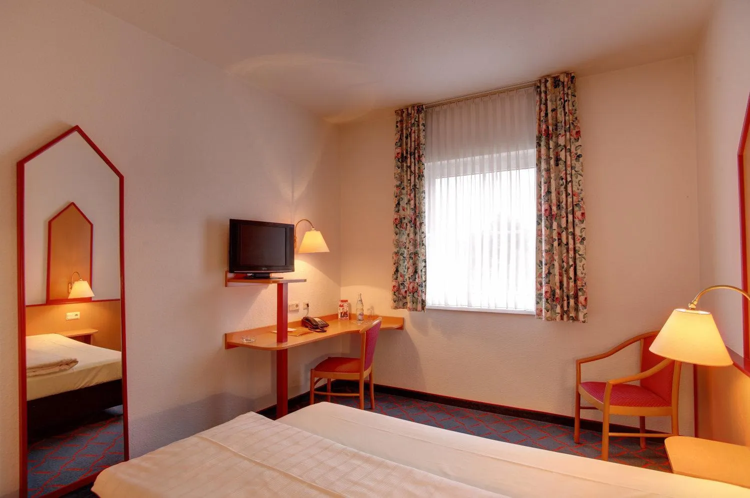 Bed in Hotel Montana Lauenau