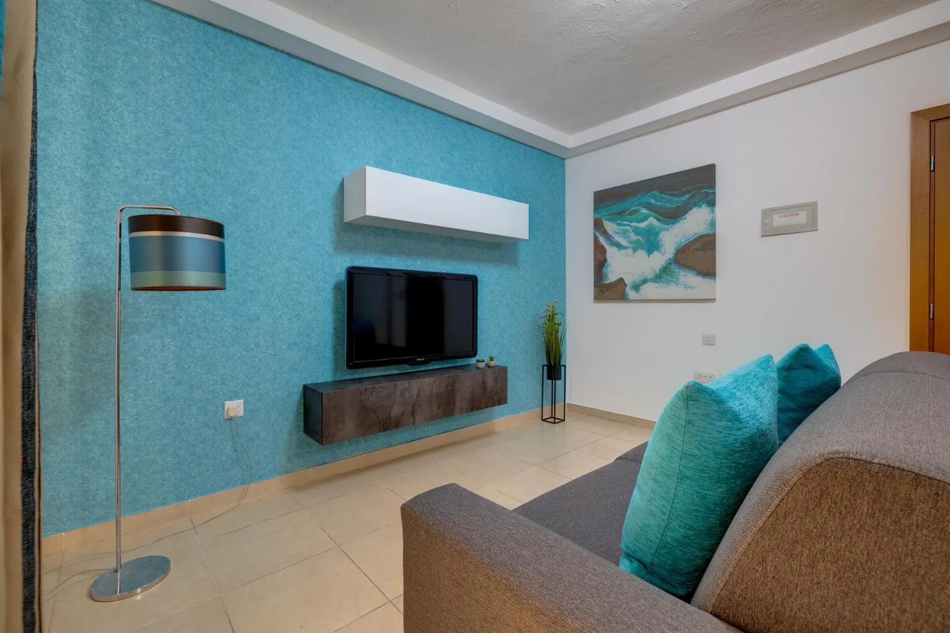 Living room in Sliema Tigne Suites