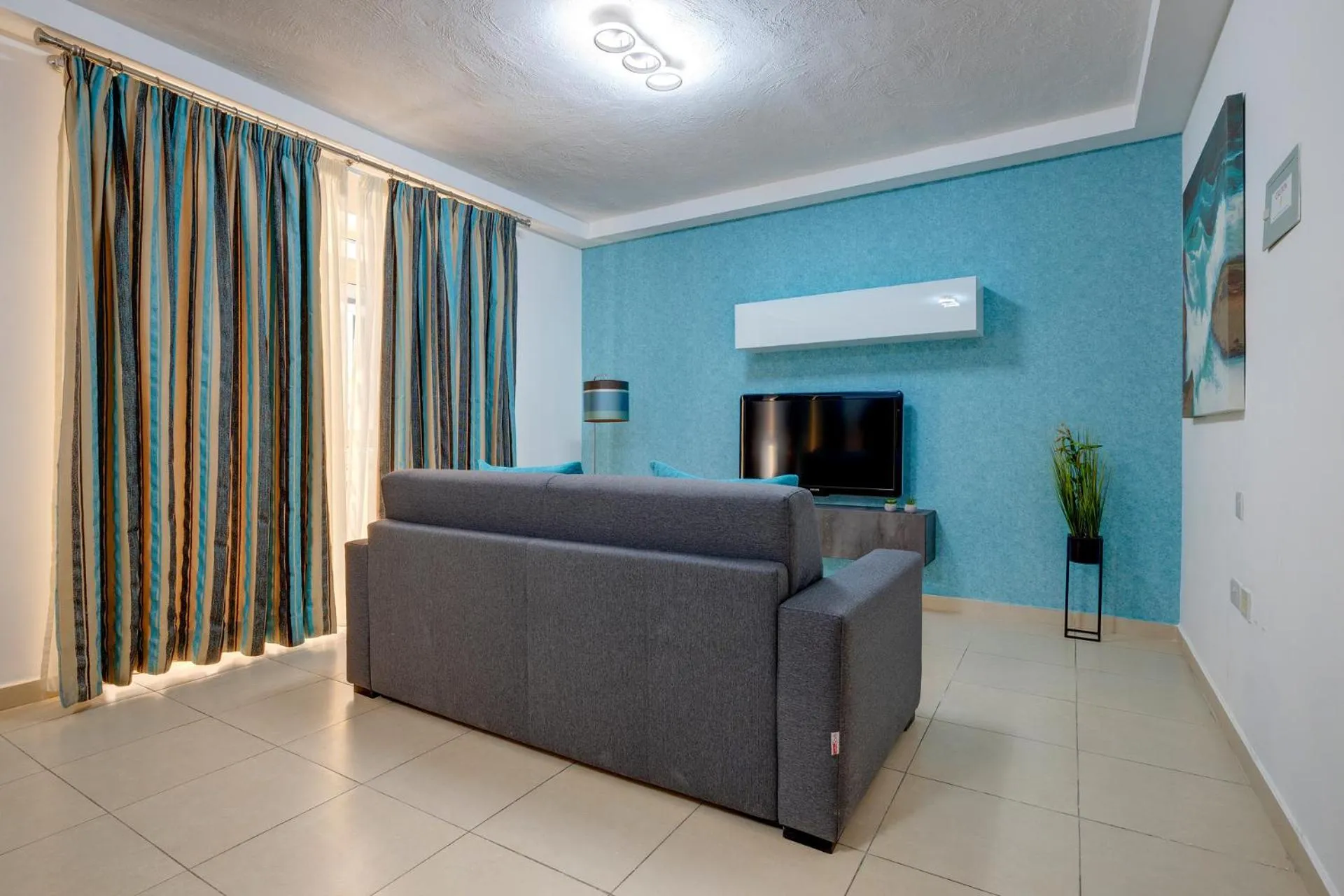 Living room in Sliema Tigne Suites