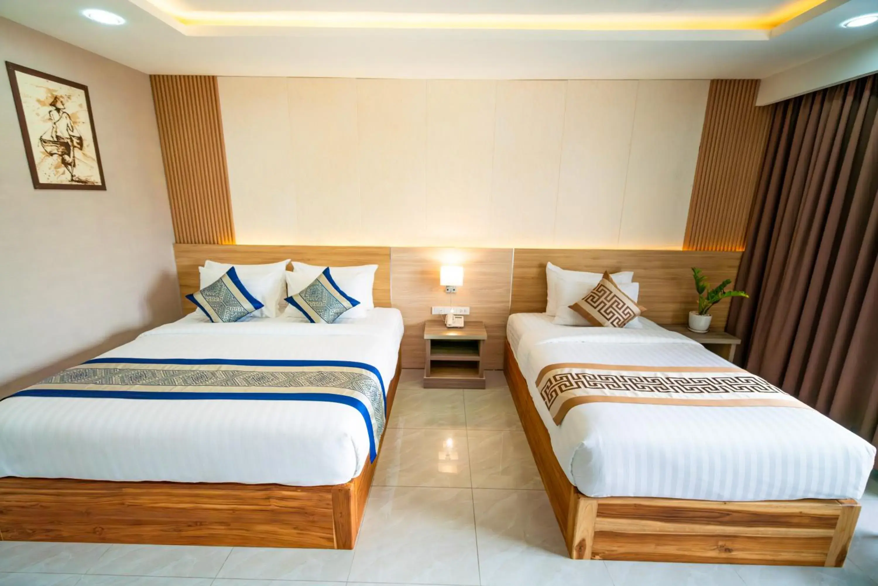 Deluxe Triple Room in S Vangvieng Boutique Hotel Deluxe Triple Room in S Vangvieng Boutique Hotel