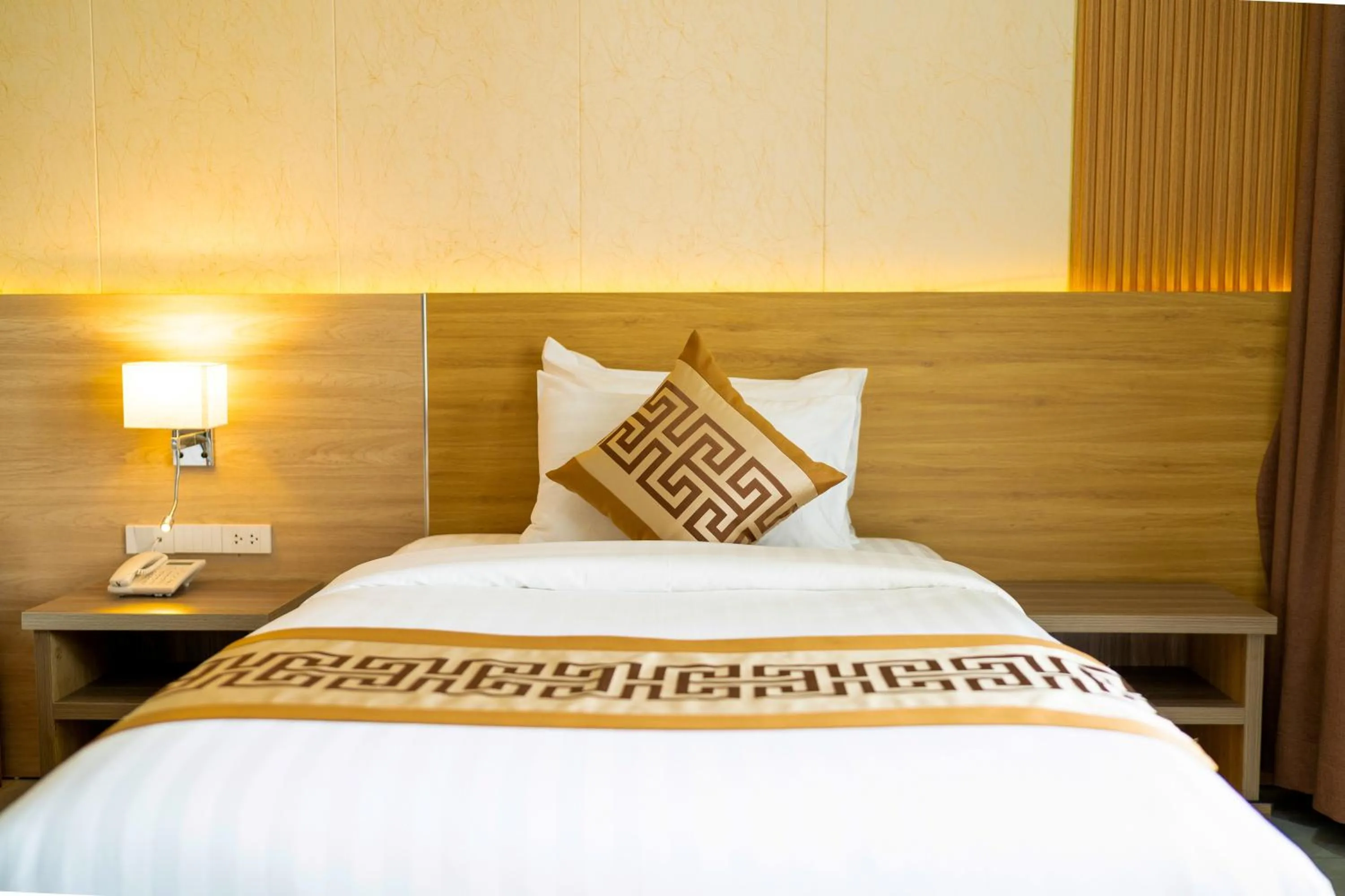 Bed in S Vangvieng Boutique Hotel