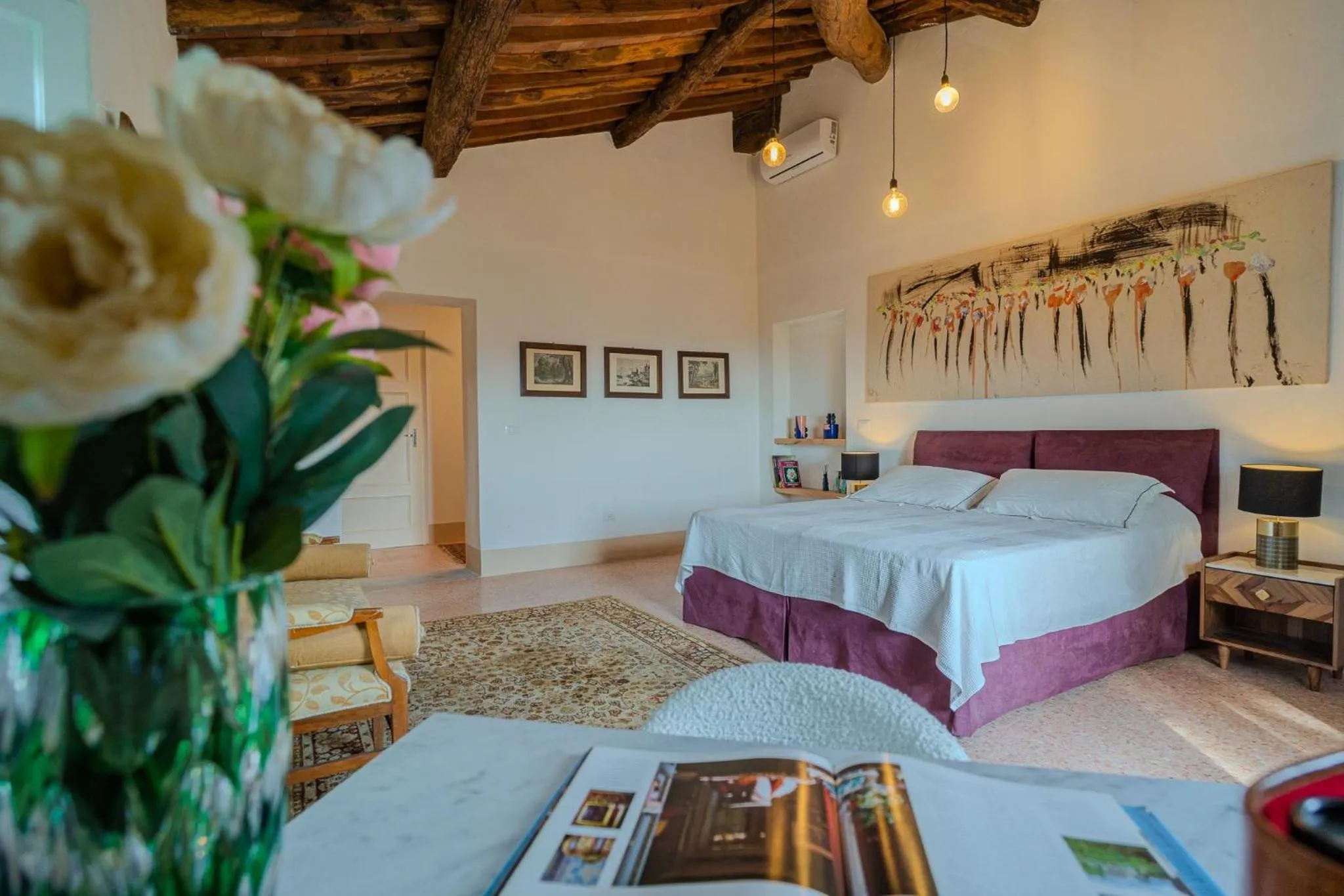 Bed in Tenuta di Tramonte Boutique Hotel