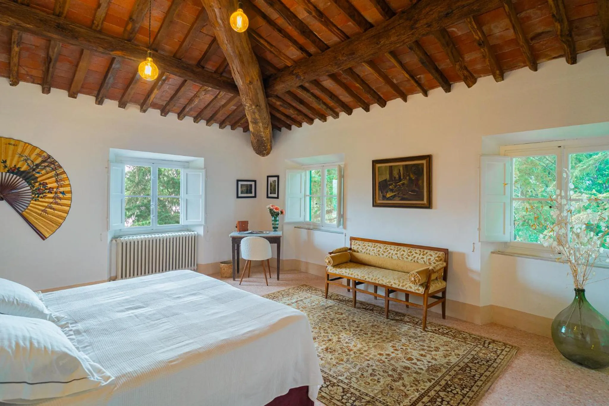 Bed in Tenuta di Tramonte Boutique Hotel