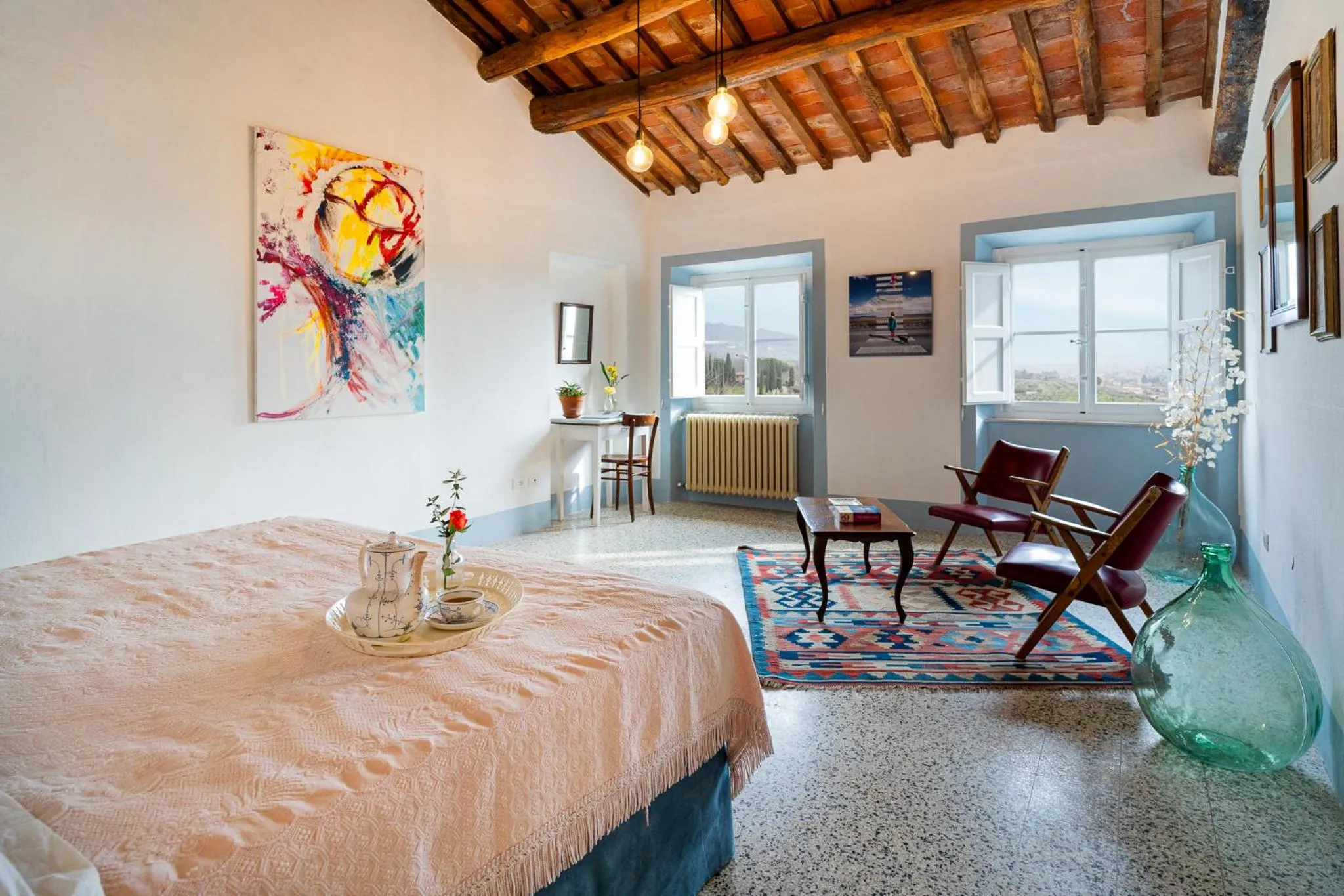 Bed in Tenuta di Tramonte Boutique Hotel