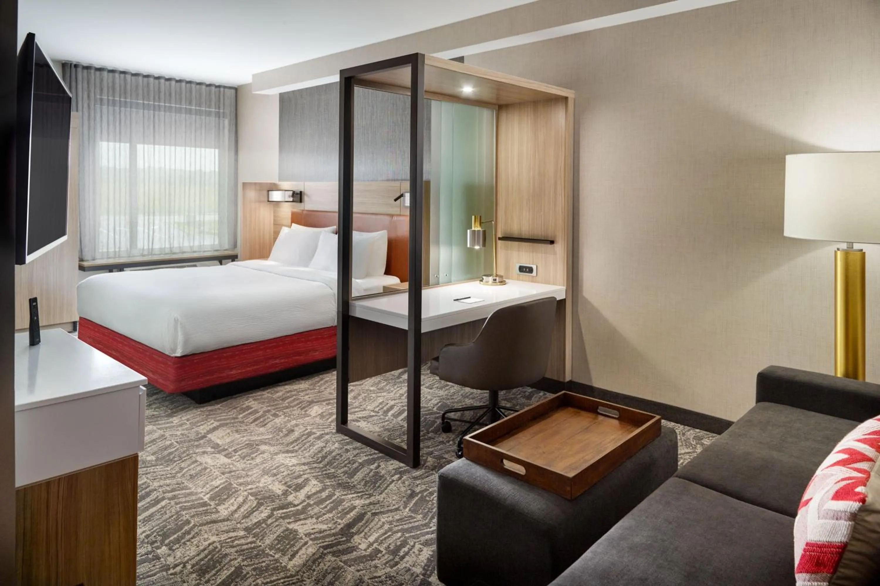 Bedroom, Bed in SpringHill Suites by Marriott Franklin Mint