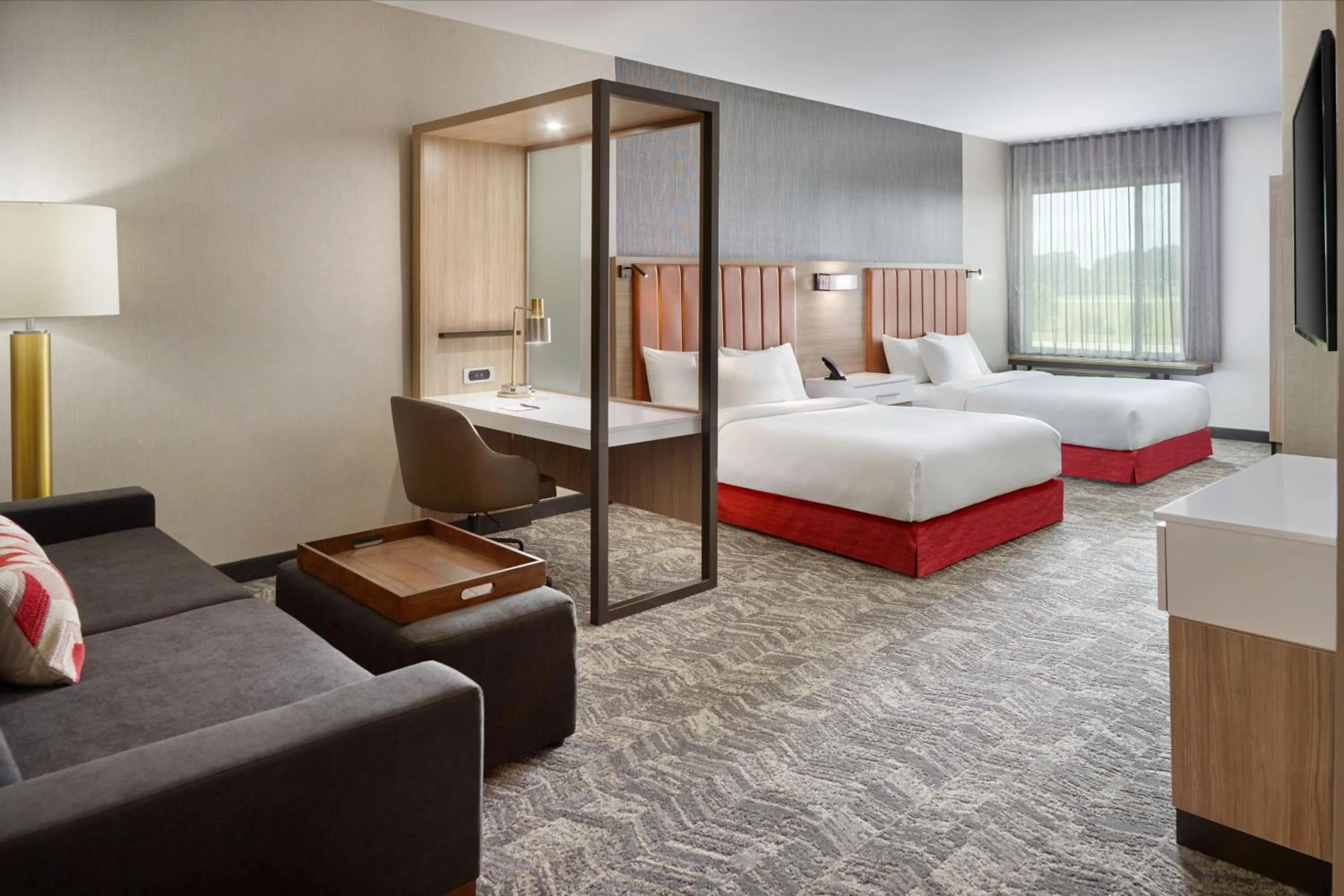 Bedroom, Bed in SpringHill Suites by Marriott Franklin Mint