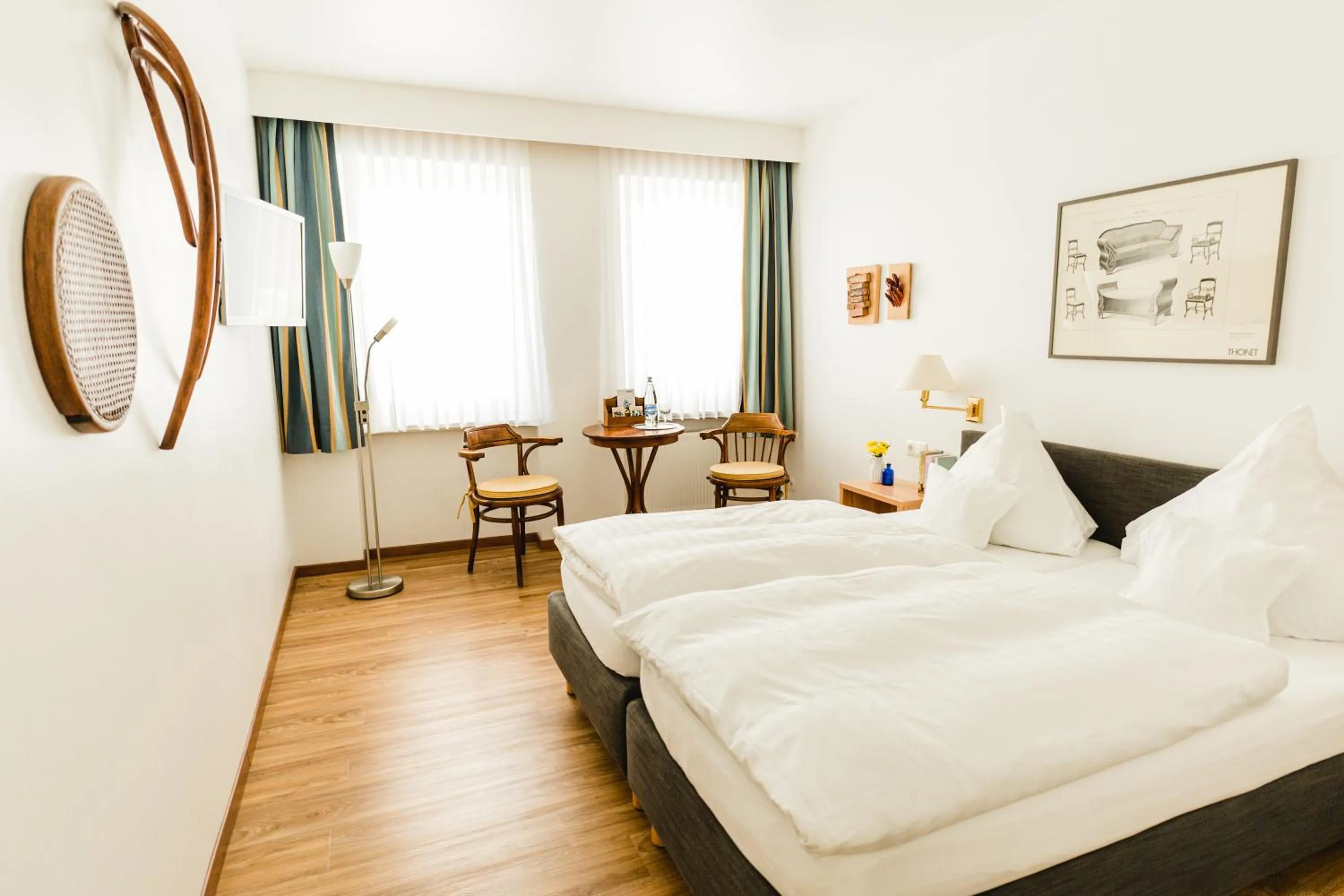 Photo of the whole room, Bed in Baudobriga Rheinhotel